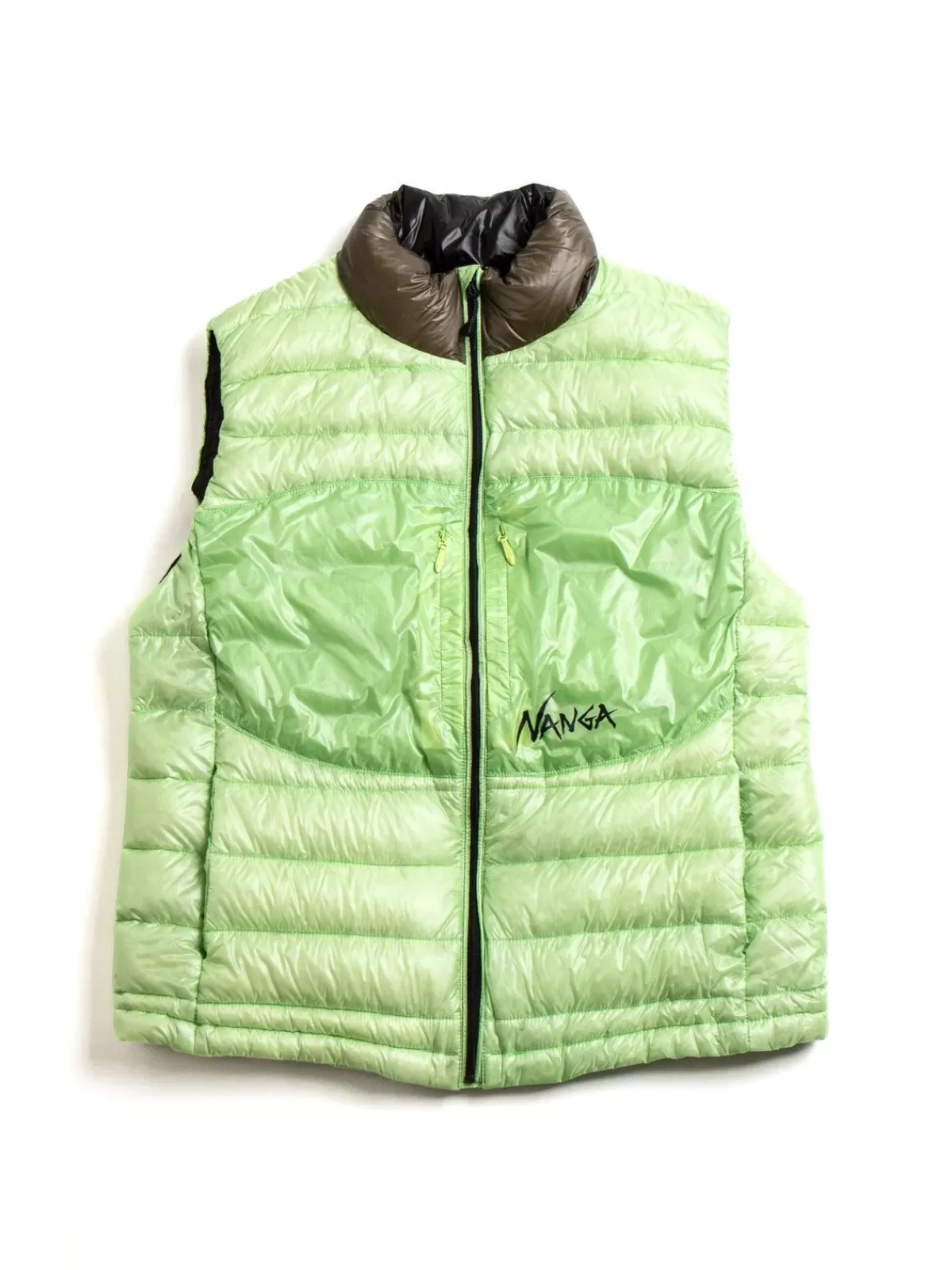 Aerial Down Vest Packable Yellow Green^NANGA New