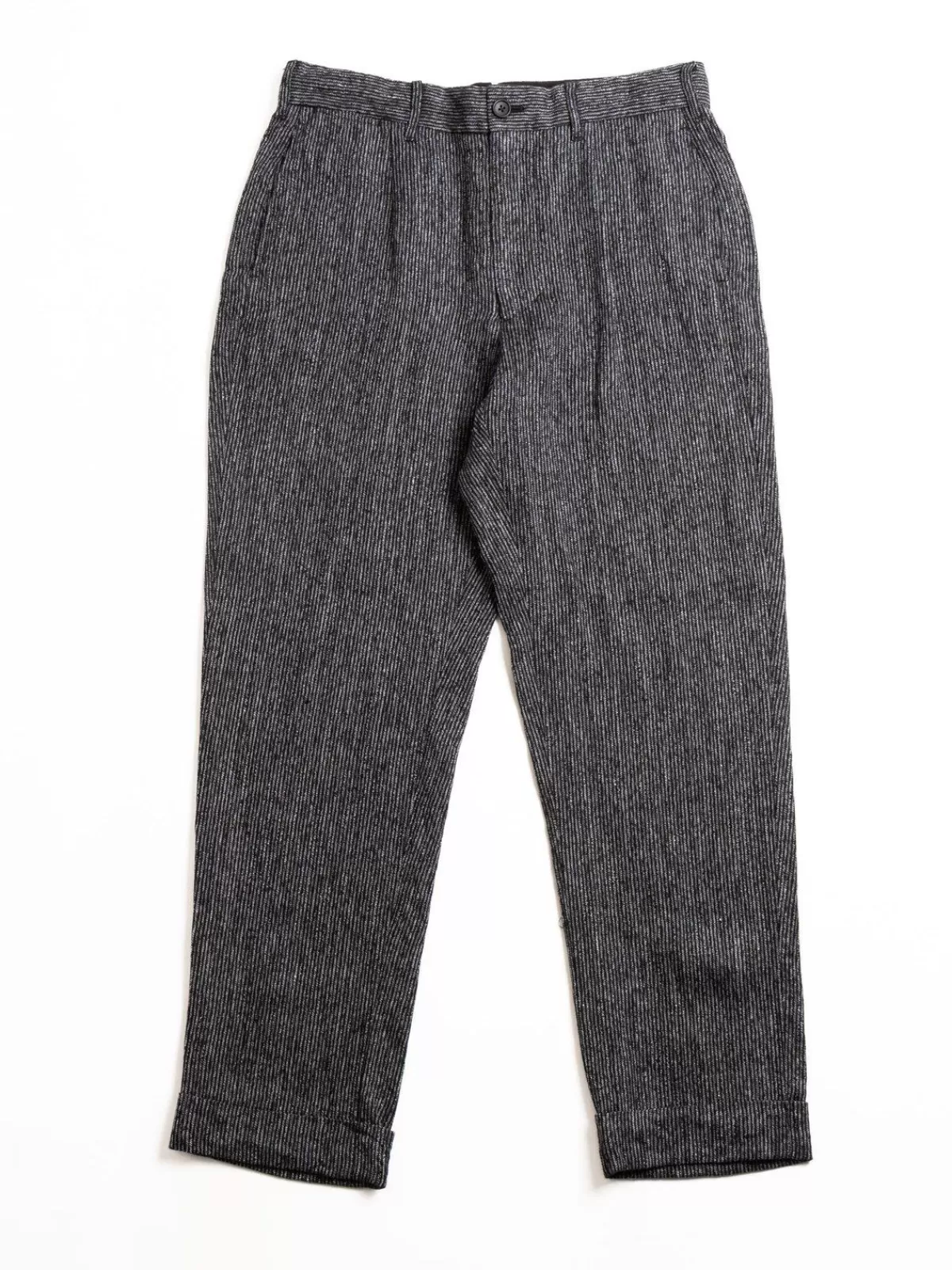 Andover Pant Black/Grey Linen Stripe^Engineered Garments Online