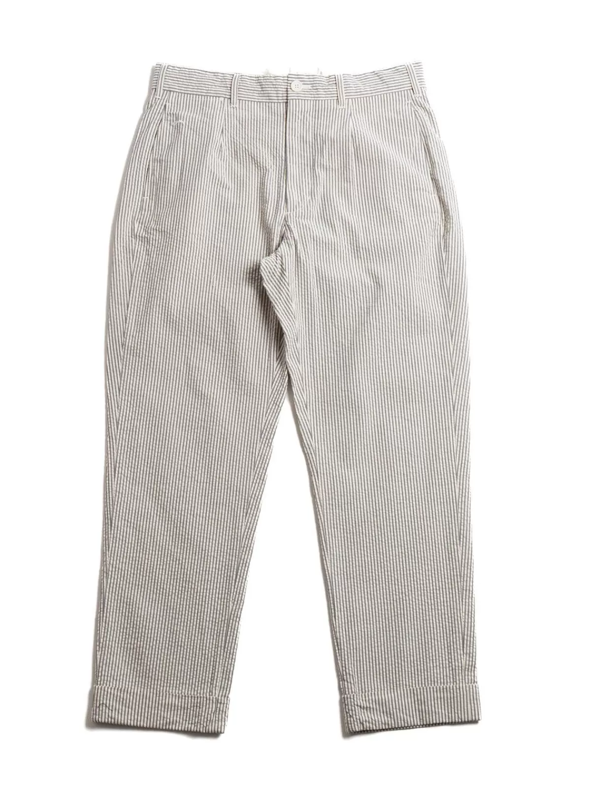 Andover Pant Navy/Natural Cotton Seersucker^Engineered Garments Fashion