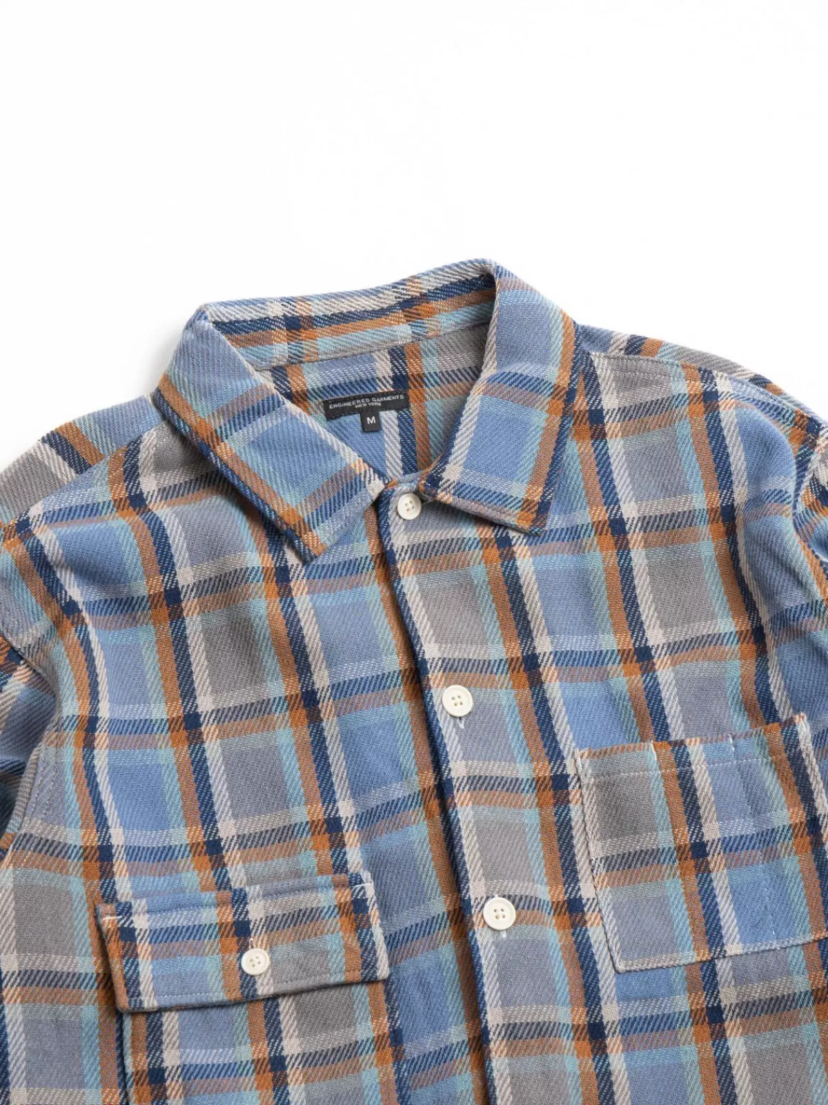 Ba Shirt Jacket Blue Cotton Heavy Twill Plaid^Engineered Garments Flash Sale