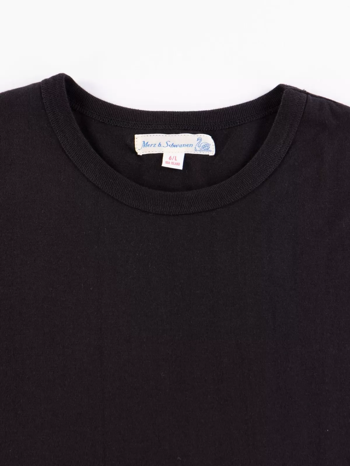 Black 1950Sea Sea Island Cotton Crew Neck Tee^Merz B. Schwanen Flash Sale