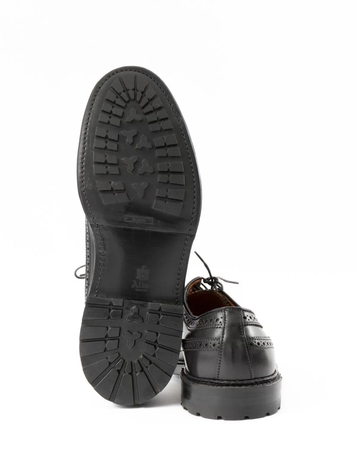 Black Cordovan Long Wing Blucher Commando Sole^Alden for The Bureau Best