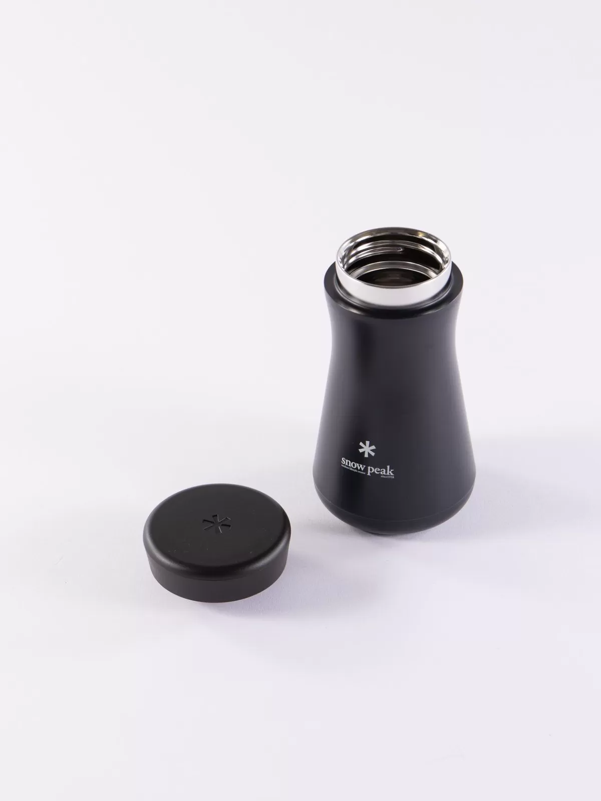 Black Tsuzumi 350 Stainless Vacuum Bottle^Snow Peak Flash Sale