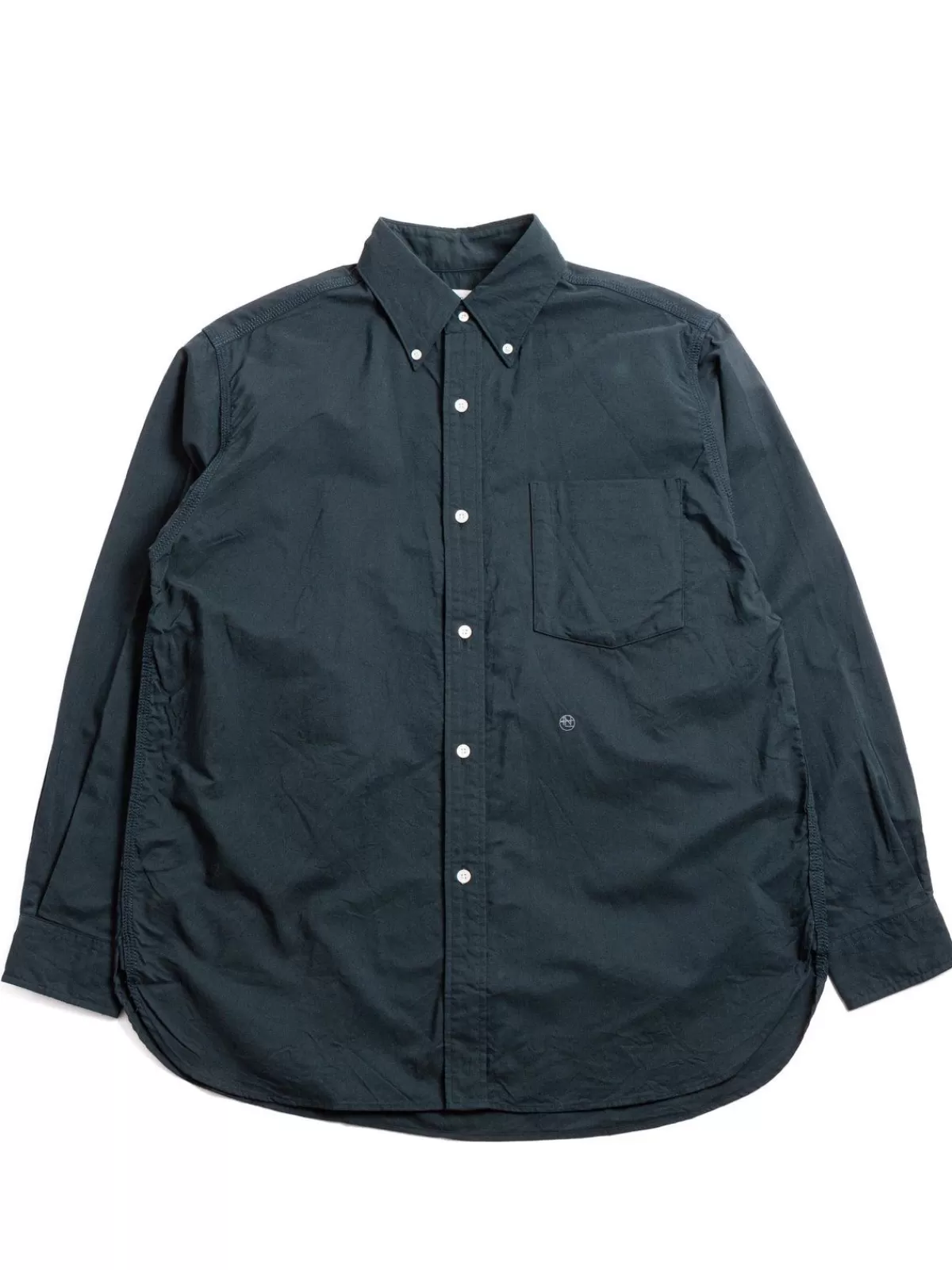 Button Down Wind Shirt Dark Navy^Nanamica Fashion