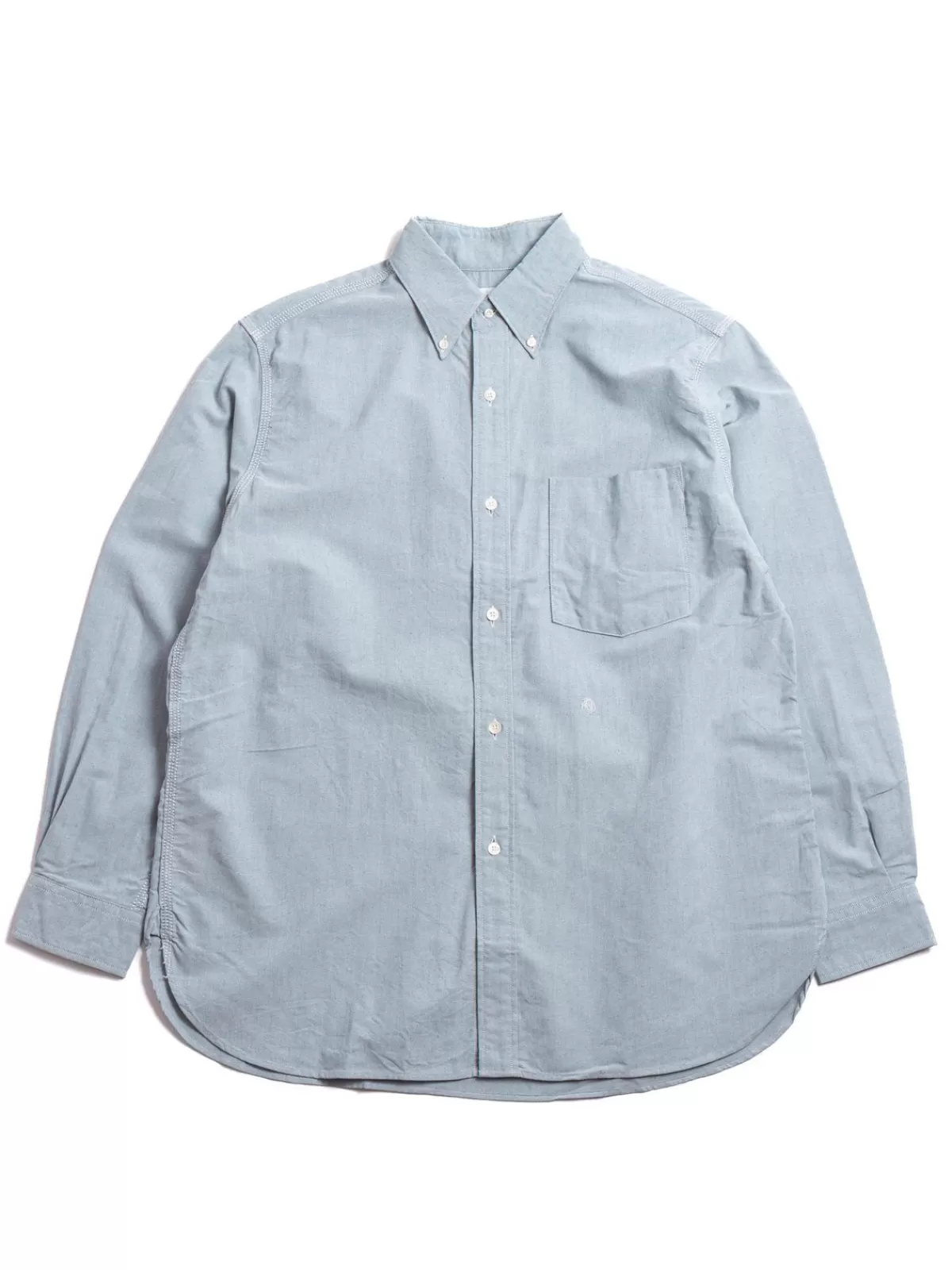 Button Down Wind Shirt Grayish Navy^Nanamica Outlet