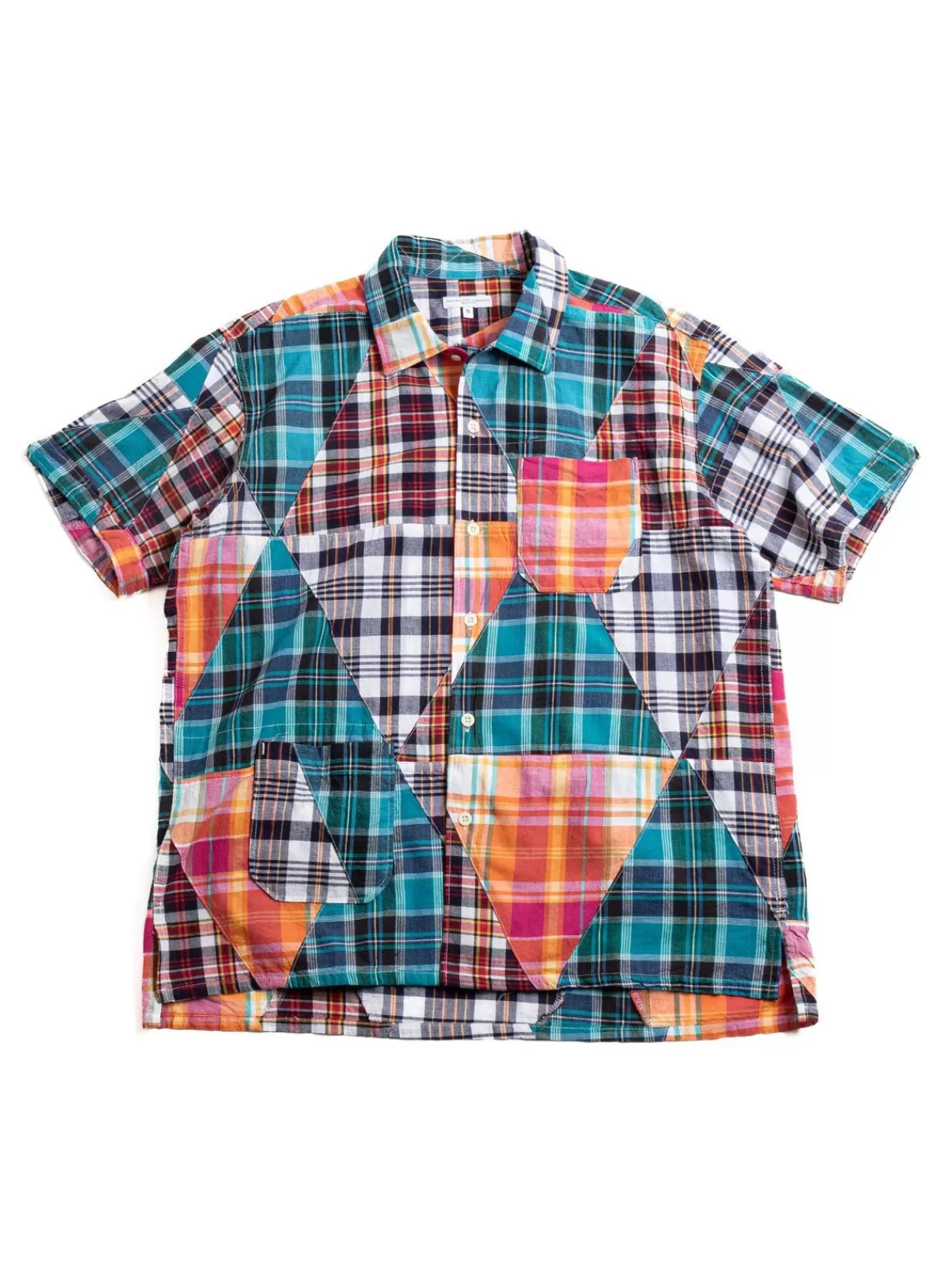 Camp Shirt Multi Color Triangle Patchwork^Engineered Garments Best Sale