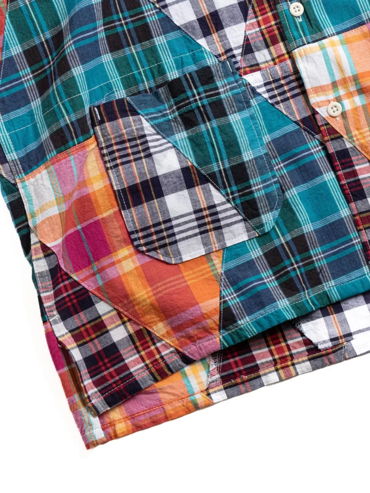 Camp Shirt Multi Color Triangle Patchwork^Engineered Garments Best Sale