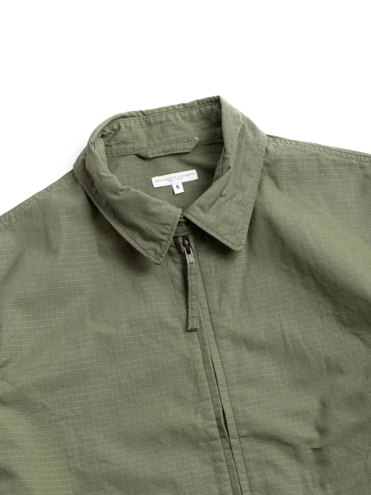 Claigton Jacket Olive Cotton Ripstop^Engineered Garments Online