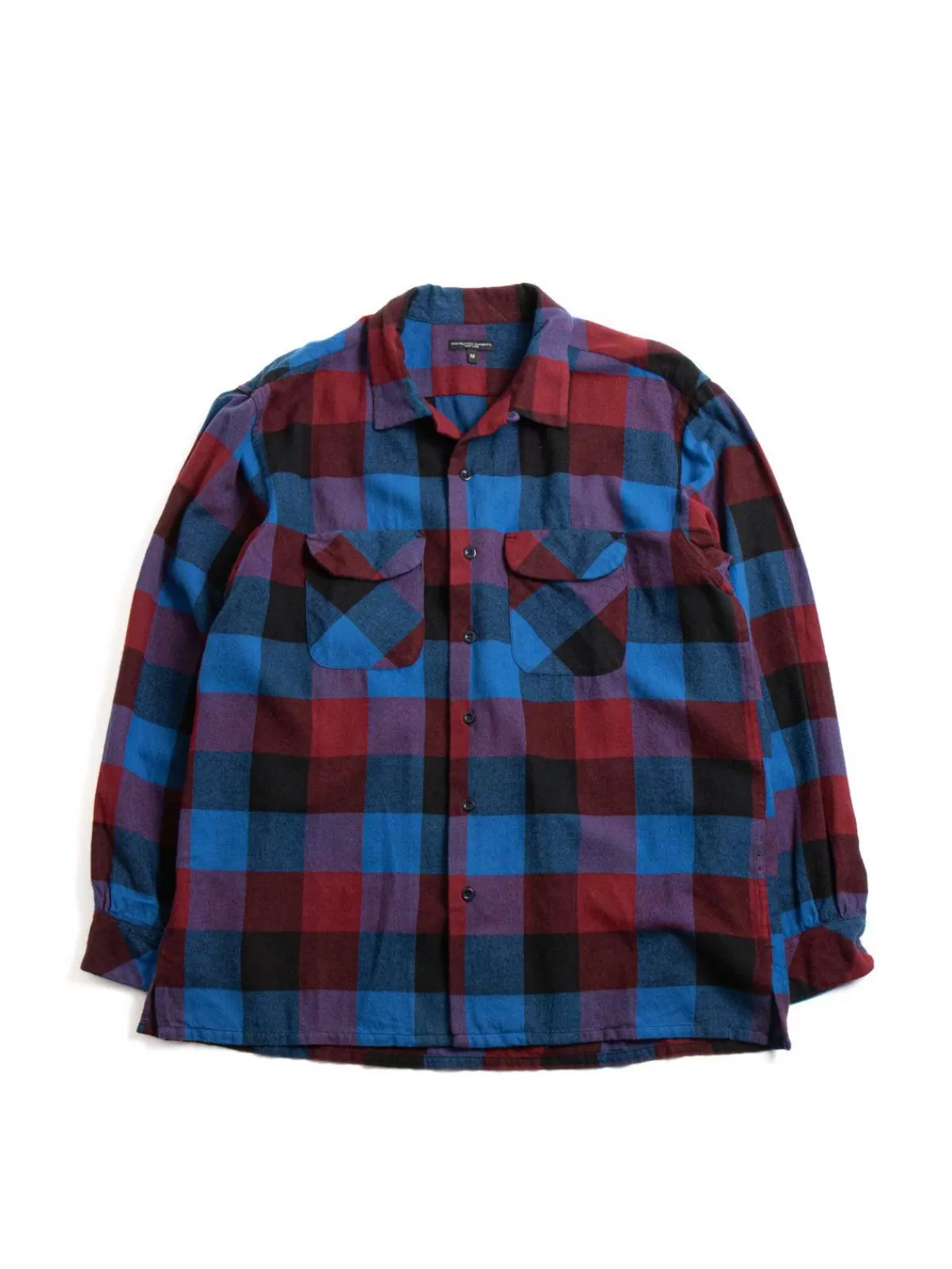 Classic Shirt Blue/Red Cotton Block Check^Engineered Garments Clearance