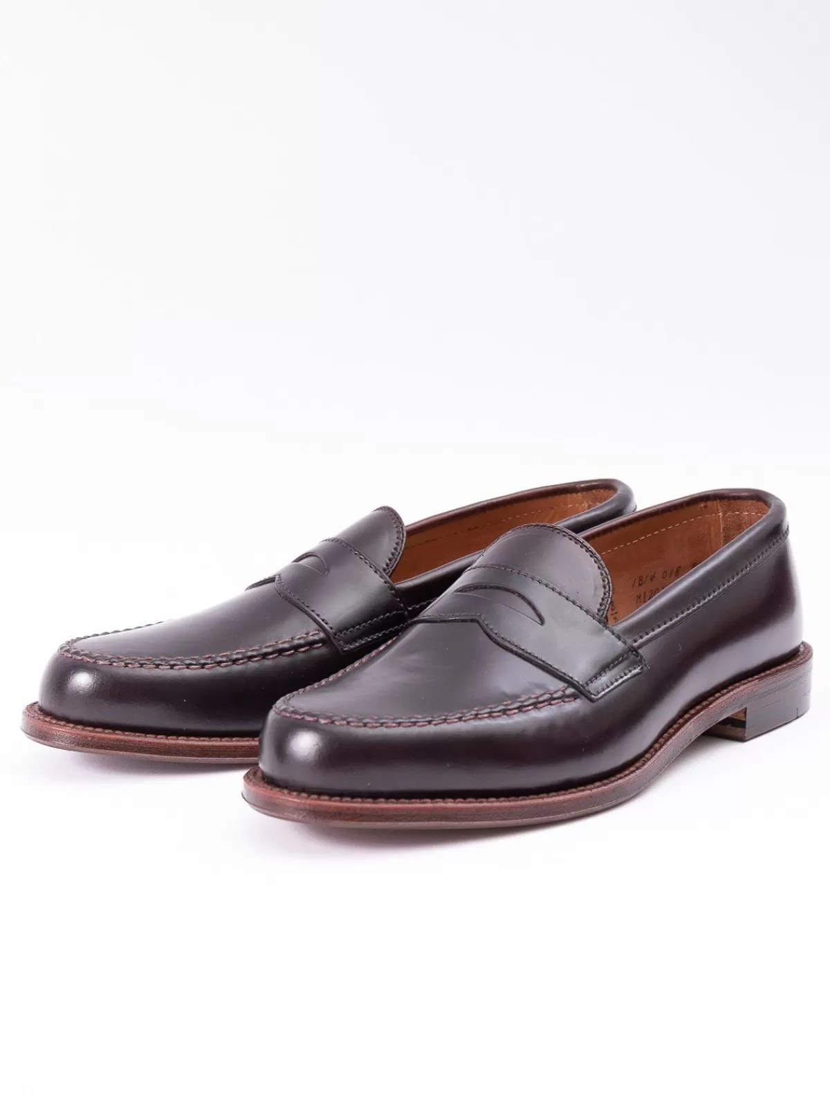 Color 8 Cordovan Leisure Handsewn Moccasin^Alden for The Bureau Online