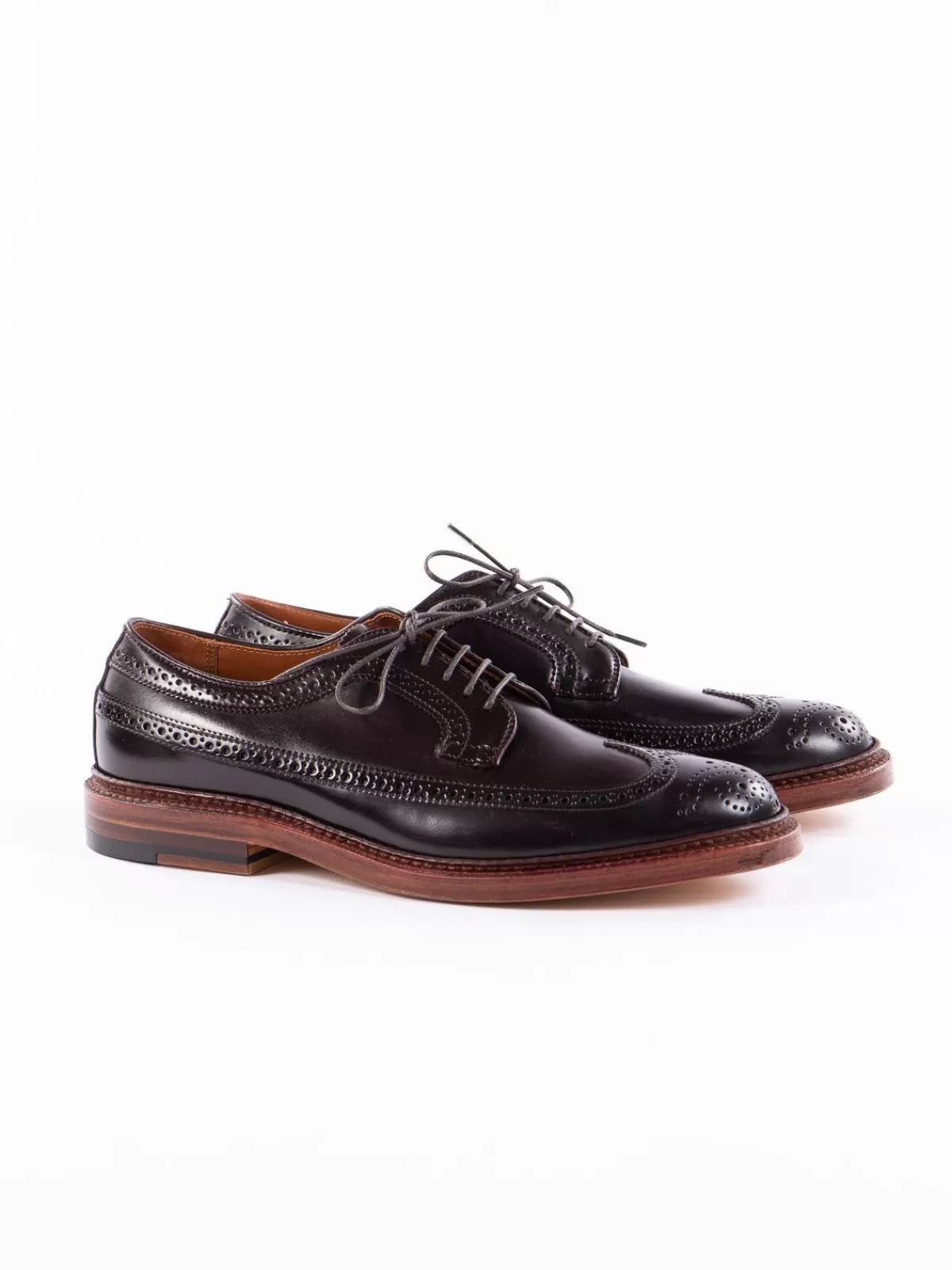 Color 8 Cordovan Long Wing Blucher^Alden for The Bureau Hot