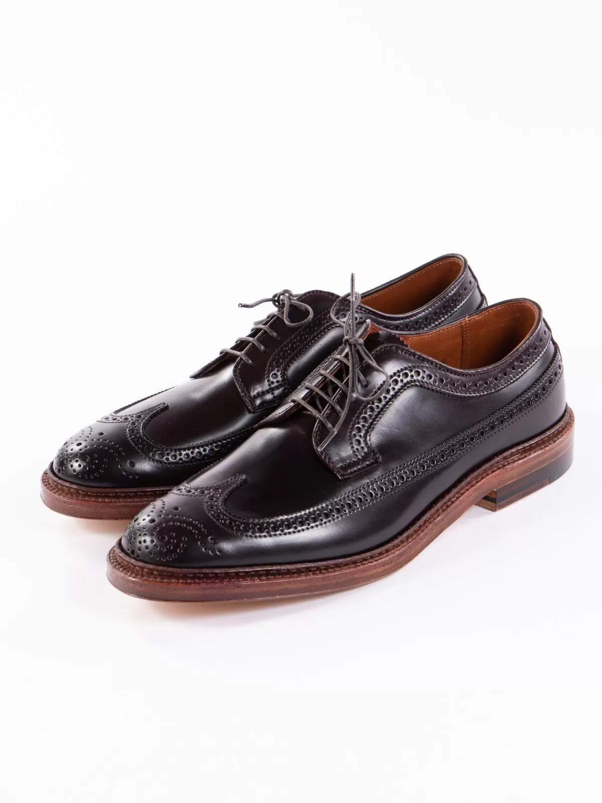 Color 8 Cordovan Long Wing Blucher^Alden for The Bureau Hot