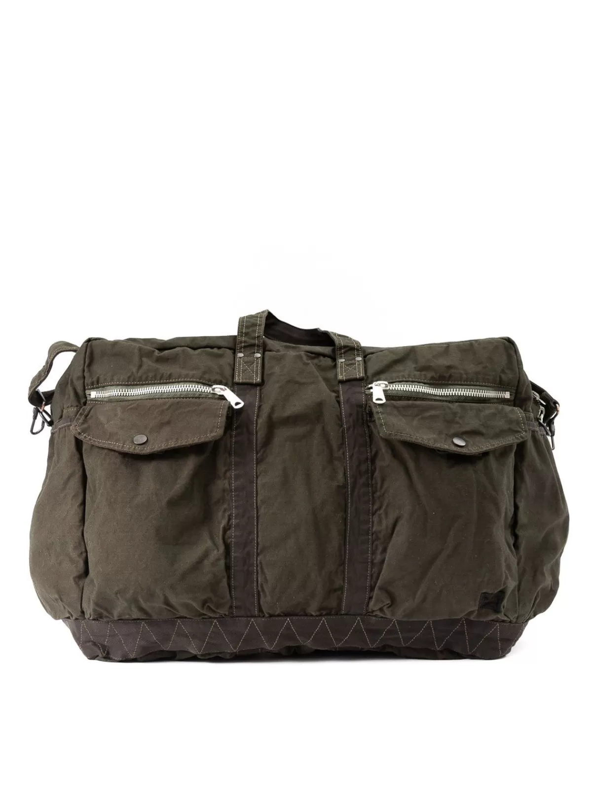 Crag 2Way Boston Bag (L) Khaki^Porter – Yoshida & Co Ltd Cheap