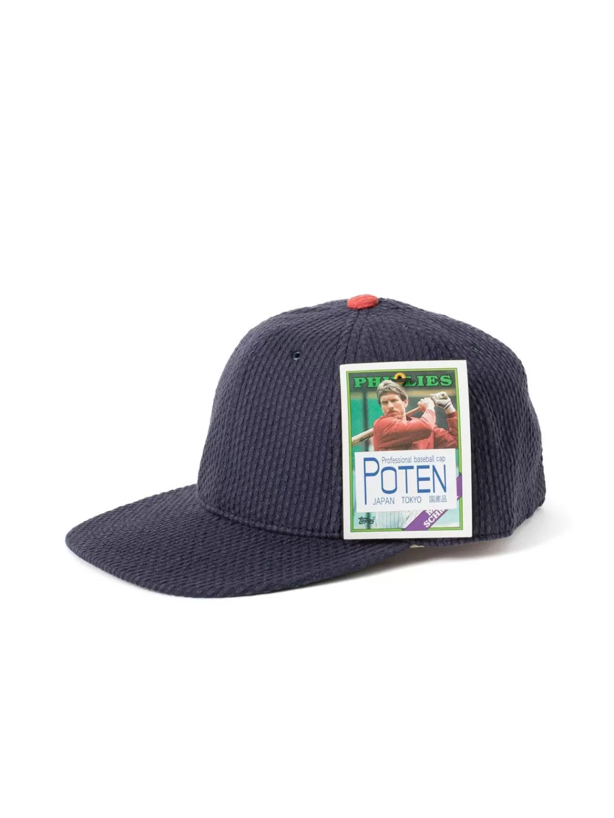 Dobby Cloth Baseball Cap Navy^Poten Cheap