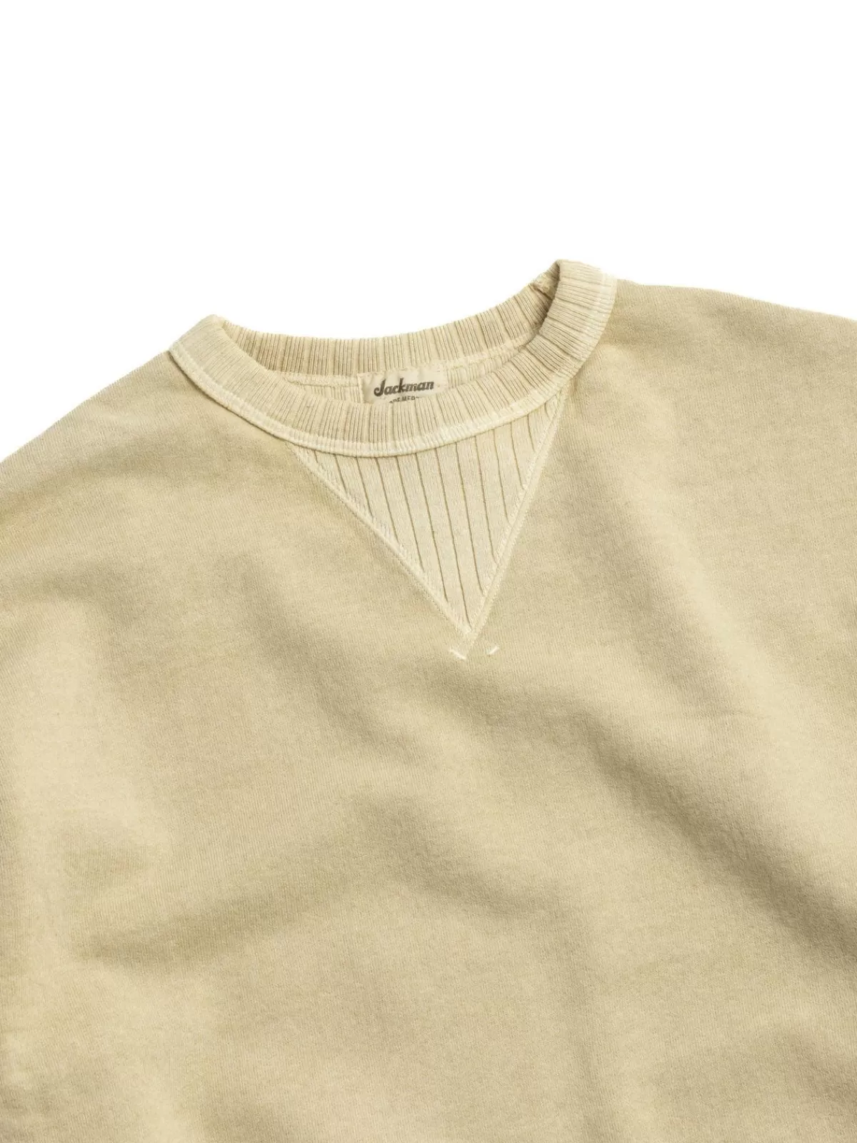 Faded Sweat Crewneck Fade Butter^Jackman Fashion