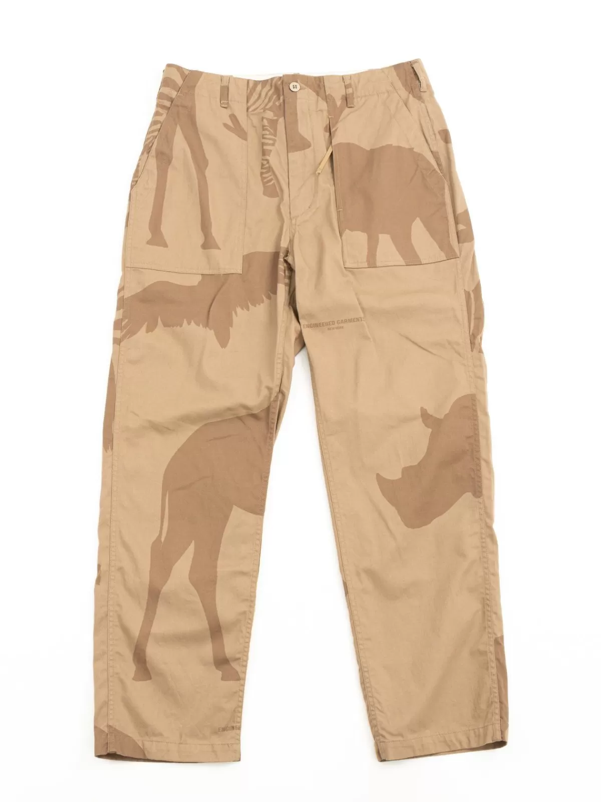 Fatigue Pant Khaki Animal Print Cotton Flat Twill^Engineered Garments Online