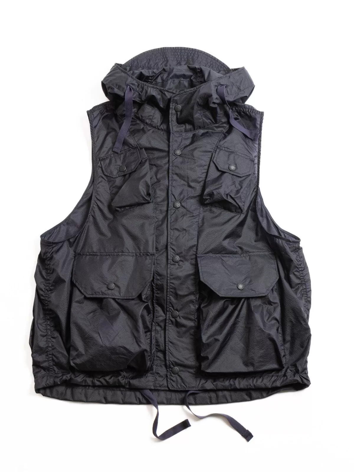 Field Vest Dark Navy Nylon Micro Ripstop^Engineered Garments Outlet