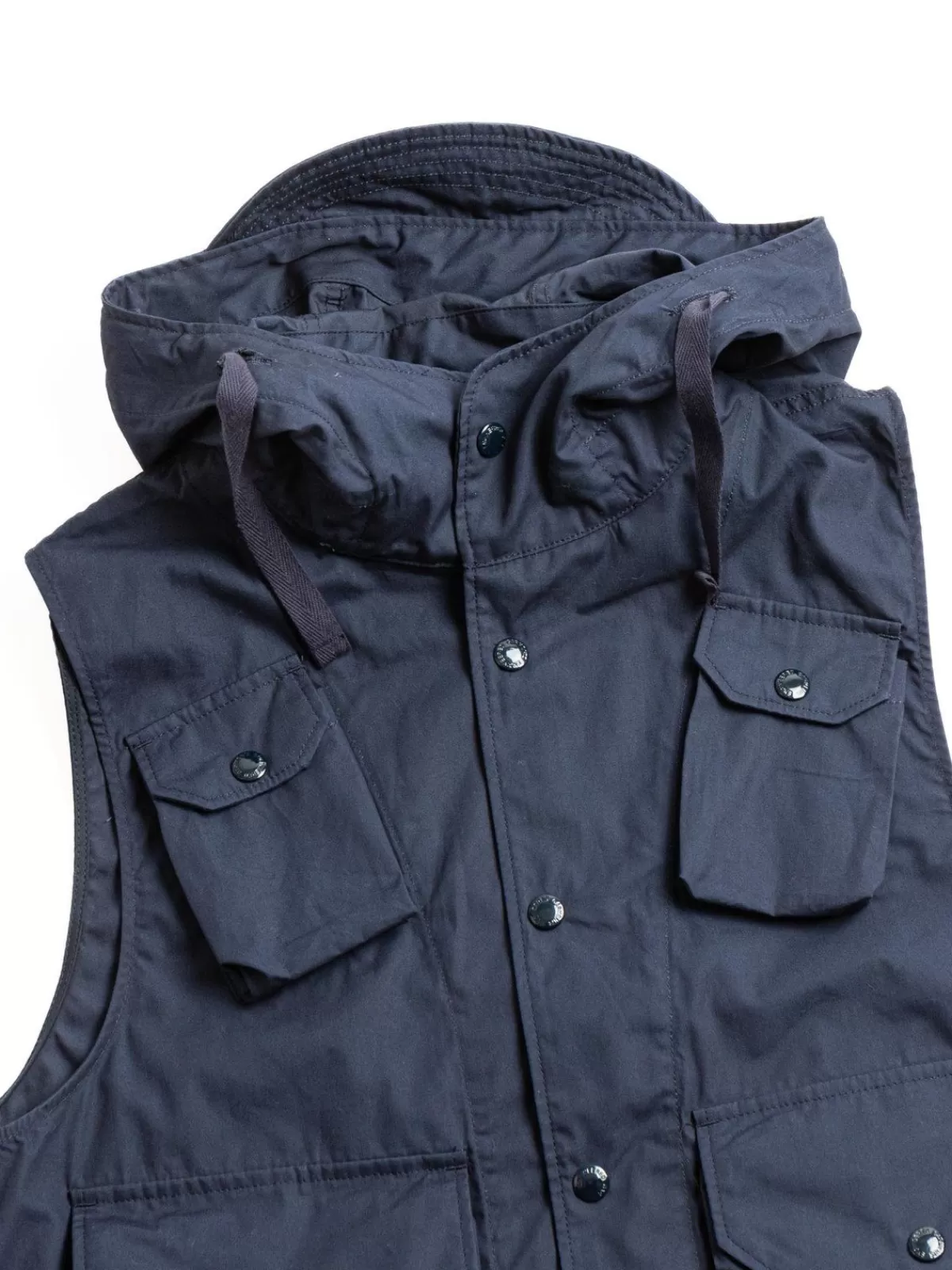 Field Vest Navy Cotton Duracloth Poplin^Engineered Garments Shop