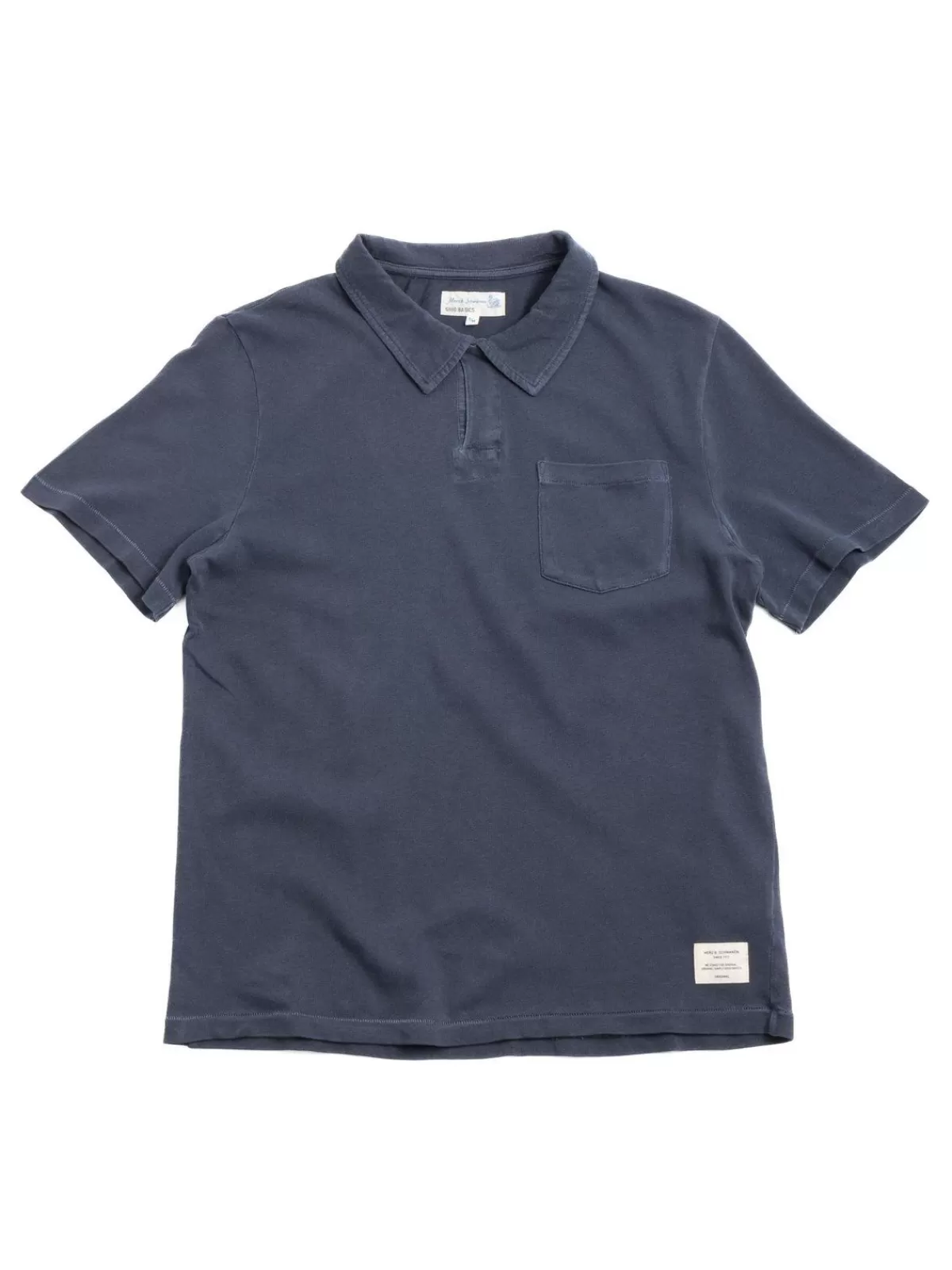 Good Basics Plp04 Polo Shirt Washed Denim Blue^Merz B. Schwanen Cheap