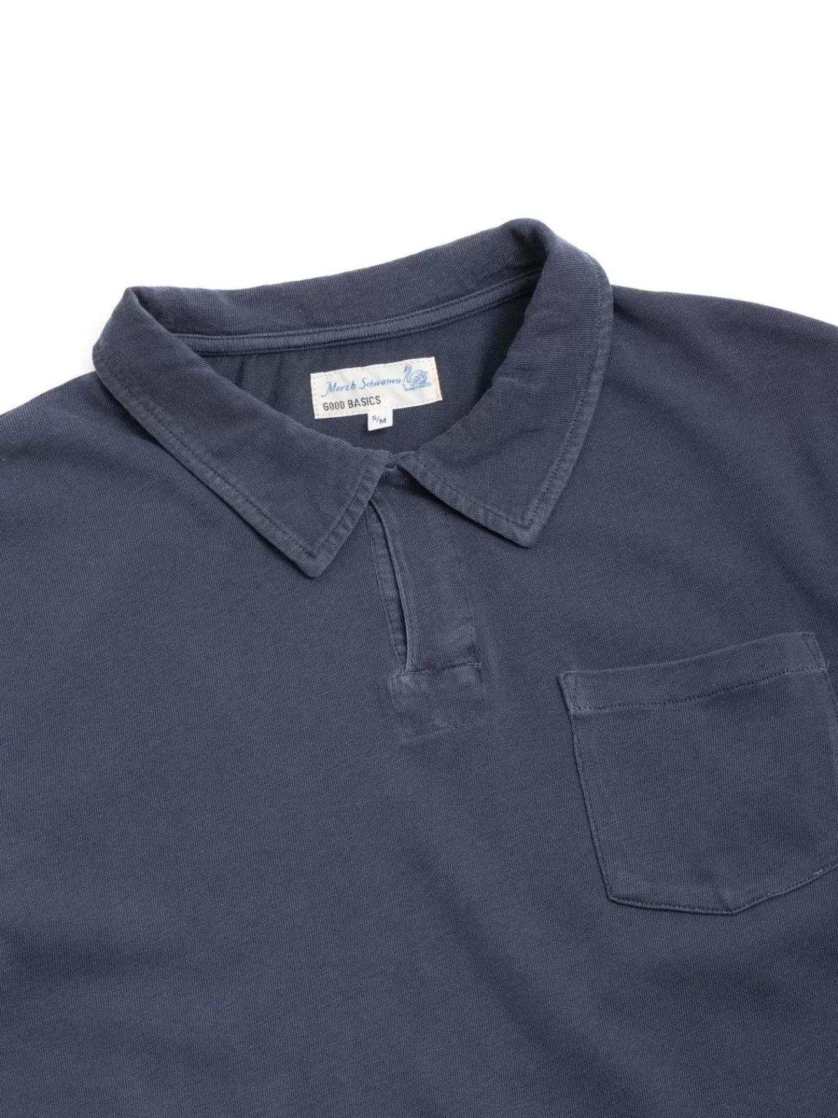 Good Basics Plp04 Polo Shirt Washed Denim Blue^Merz B. Schwanen Cheap