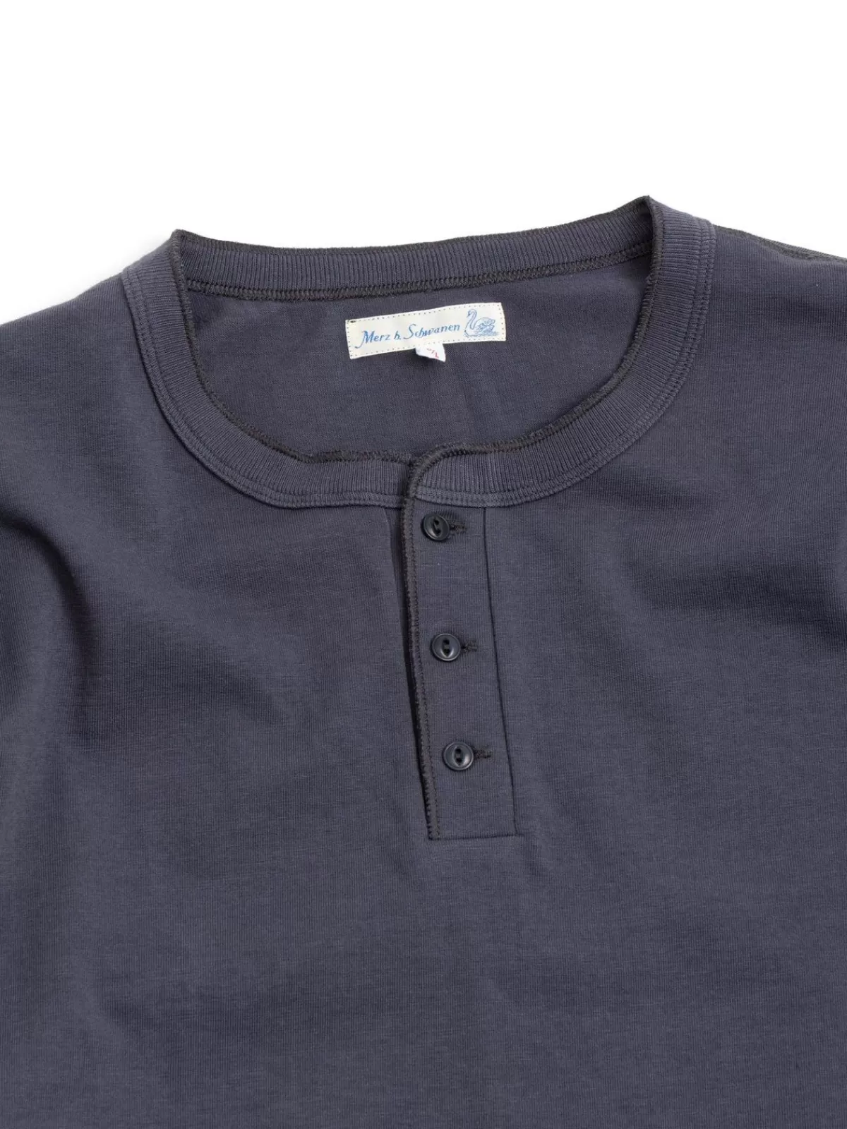 Good Originals 204 Loop Wheel Henley 8,6Oz Navy^Merz B. Schwanen Outlet