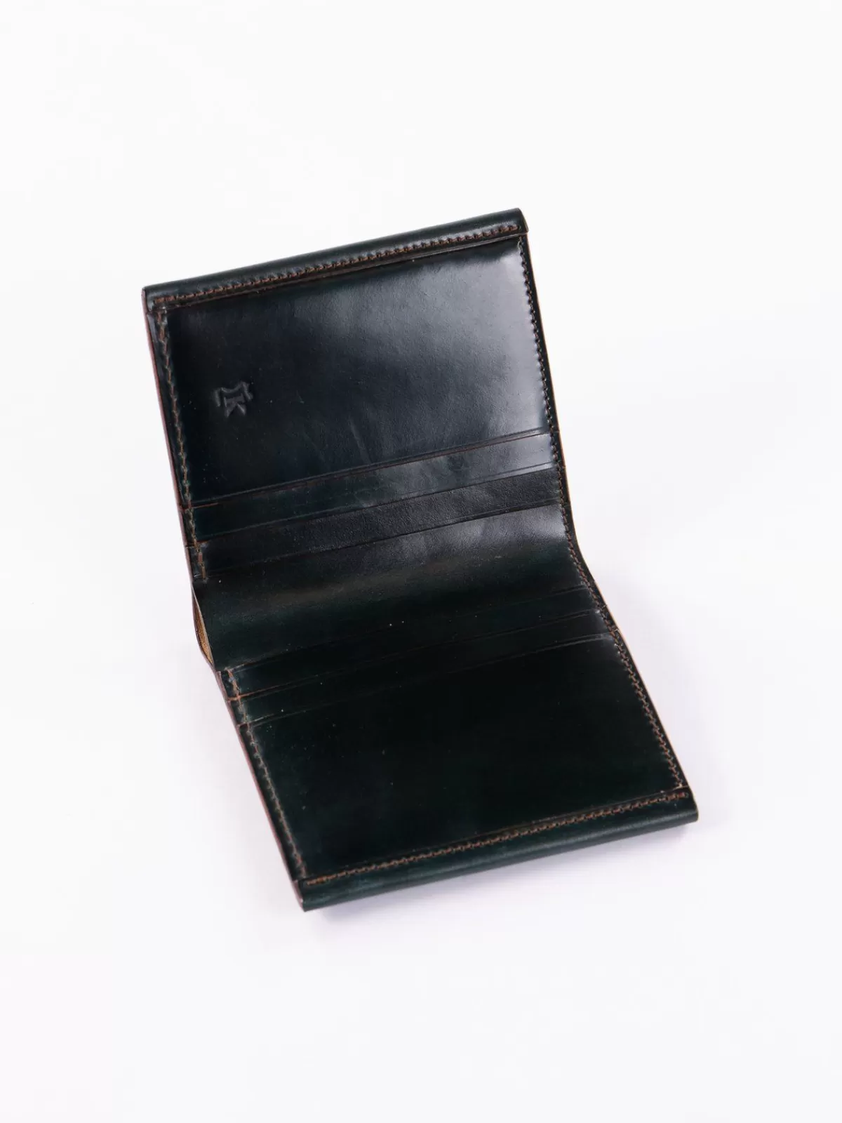 Green Horween Cordovan 3 3 Wallet^KREIS Cheap