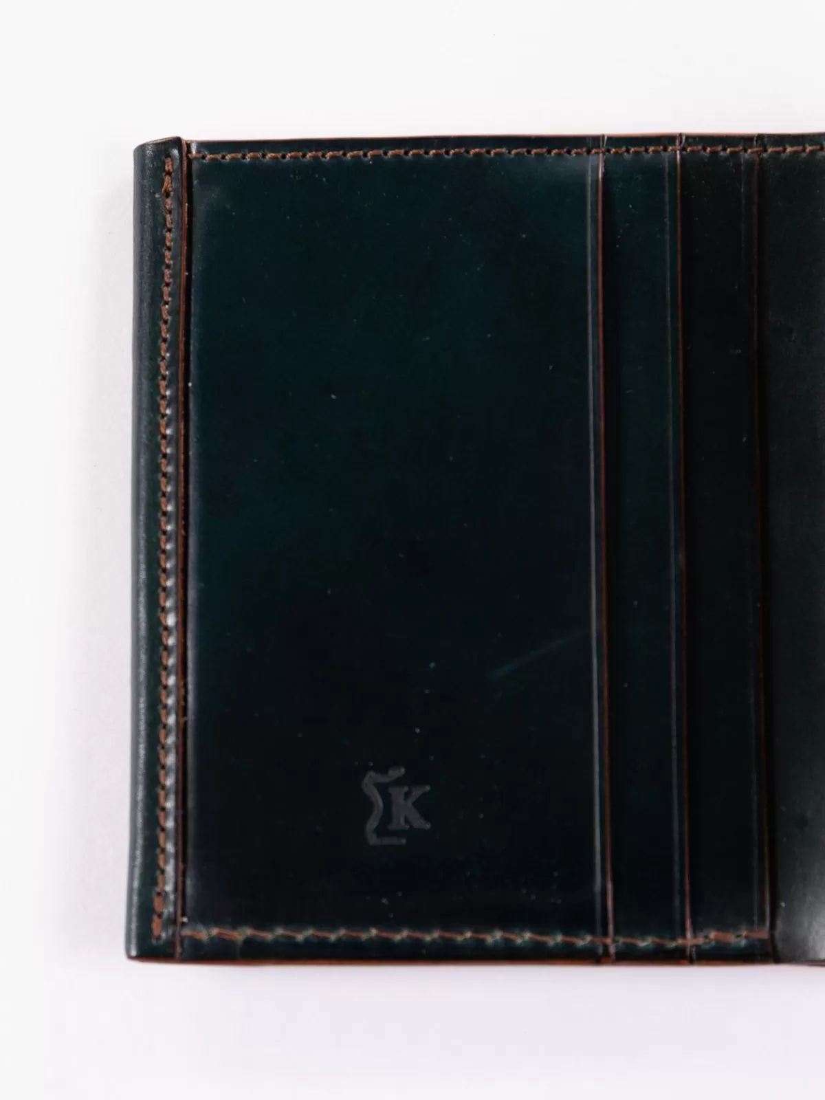 Green Horween Cordovan 3 3 Wallet^KREIS Cheap