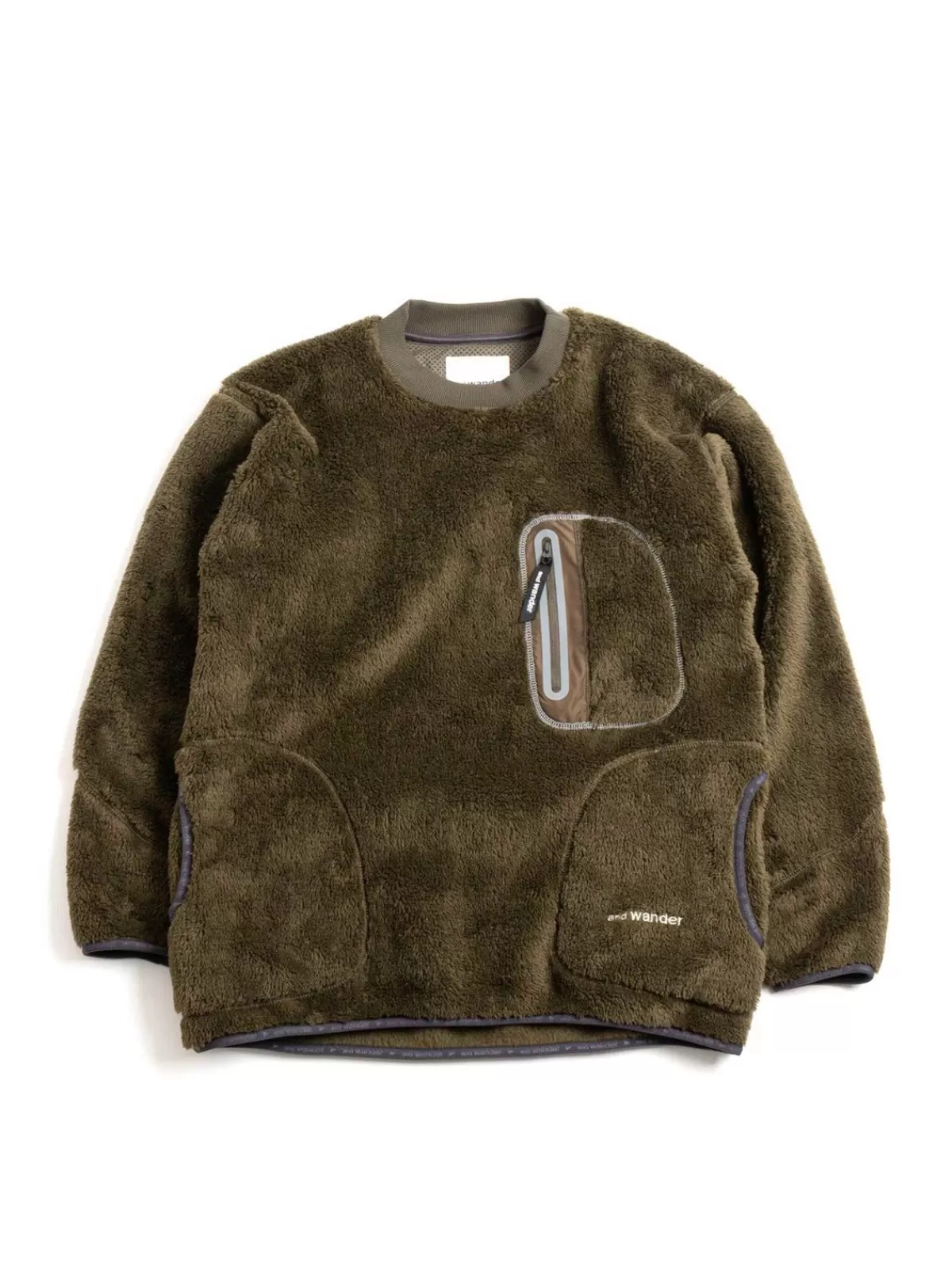 High Loft Fleece Pullover Khaki^and wander Sale