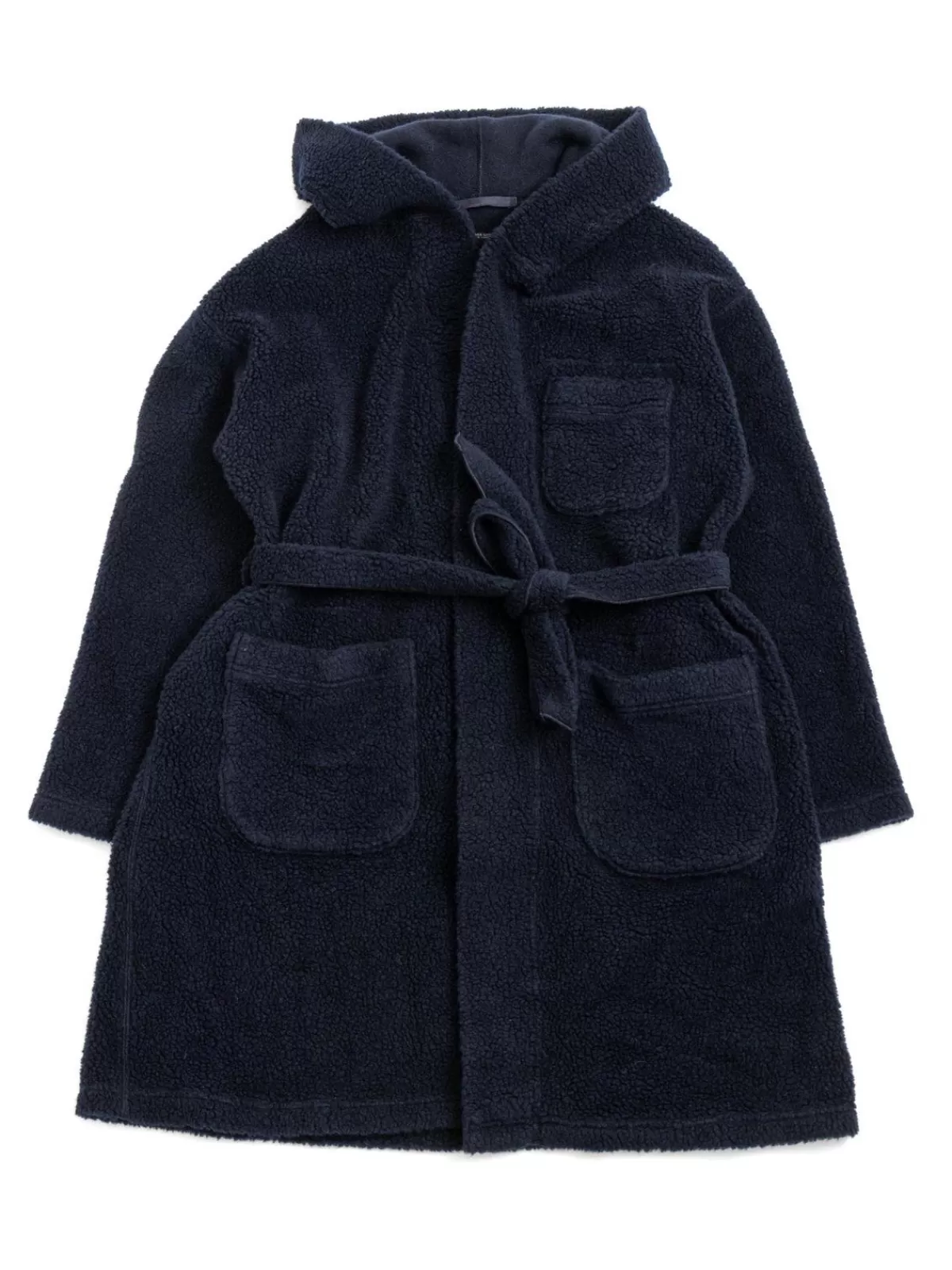 Knit Robe Navy Wool Poly Shaggy Knit^Engineered Garments Shop