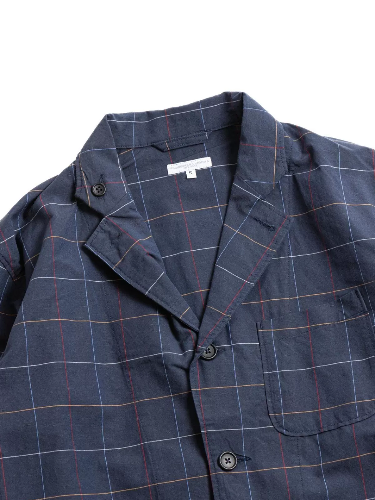 Loiter Jacket Navy Cl Windowpane^Engineered Garments Hot