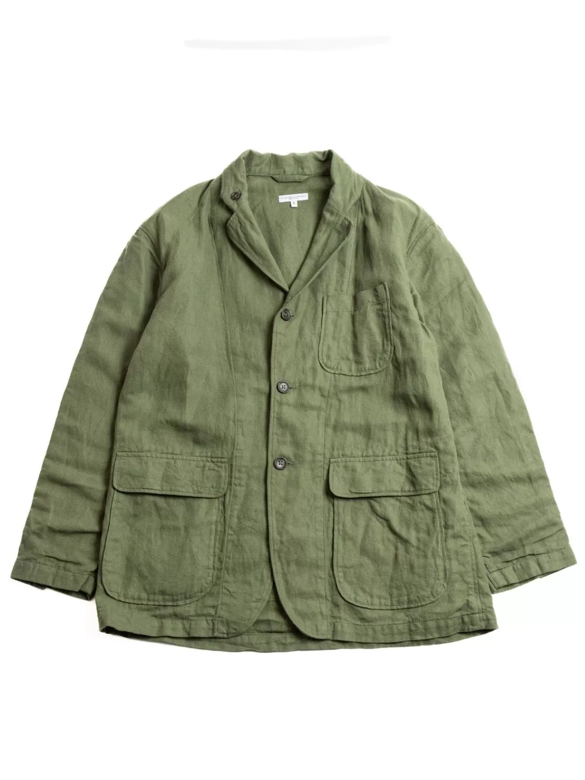 Loiter Jacket Olive Cotton Hemp Satin^Engineered Garments Sale