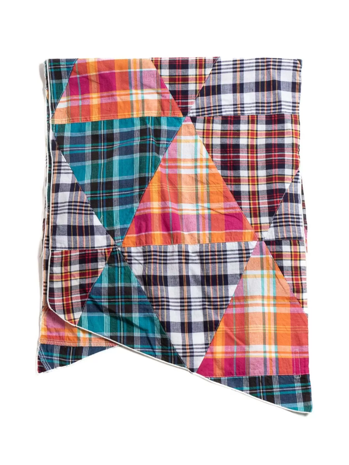Long Scarf Multi Color Patchwork Triangle Plaid^Engineered Garments Cheap