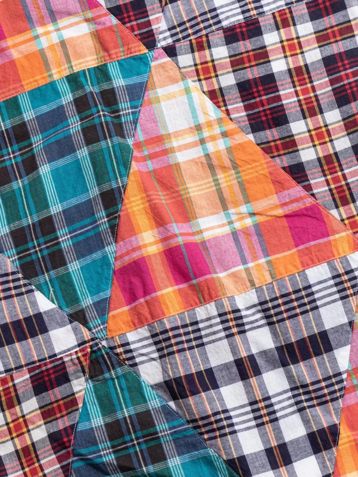 Long Scarf Multi Color Patchwork Triangle Plaid^Engineered Garments Cheap