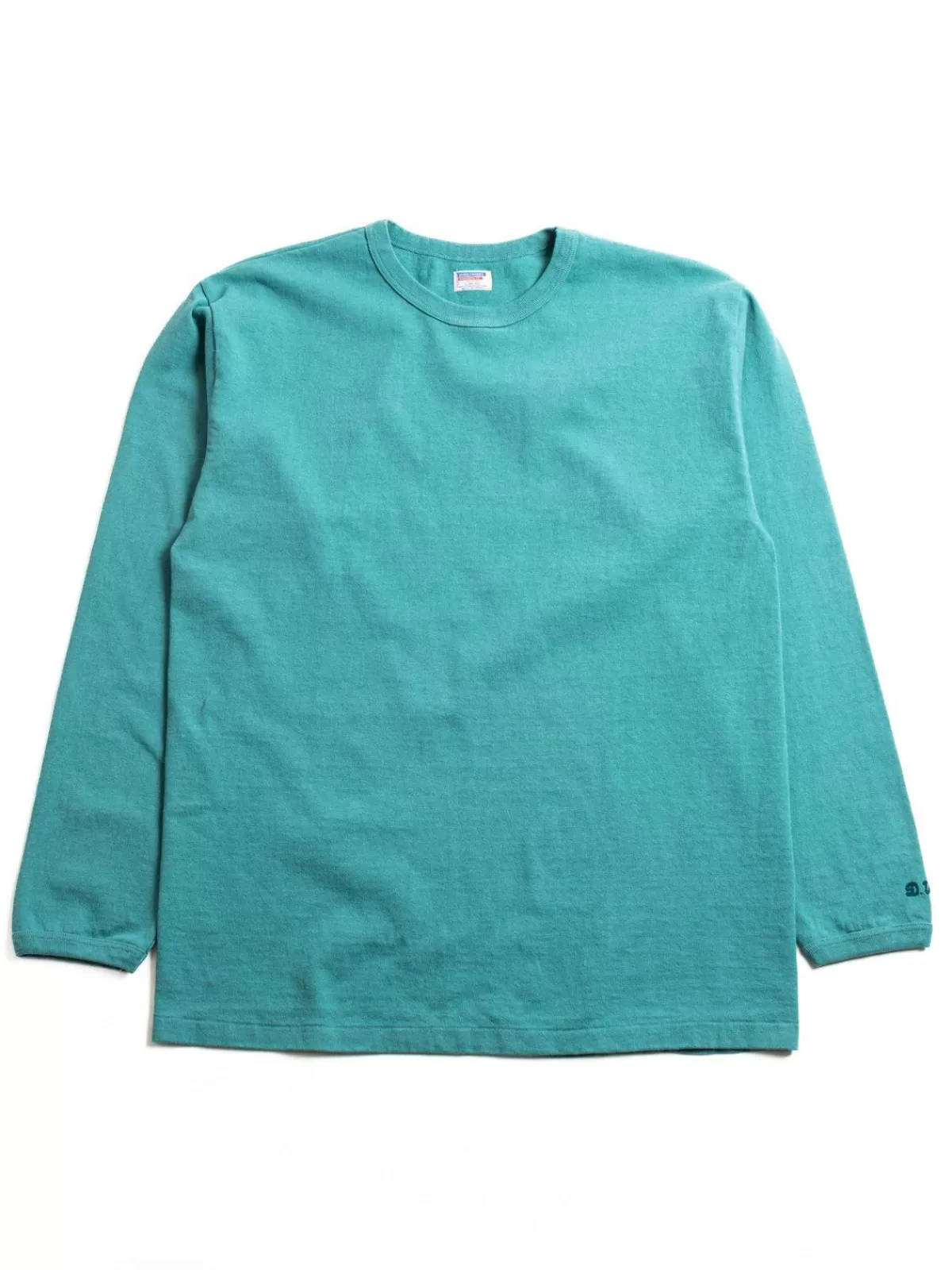 Lot.58001 H.W. L/S Tee Pigment Dye Turquoise^DUBBLE WORKS Clearance