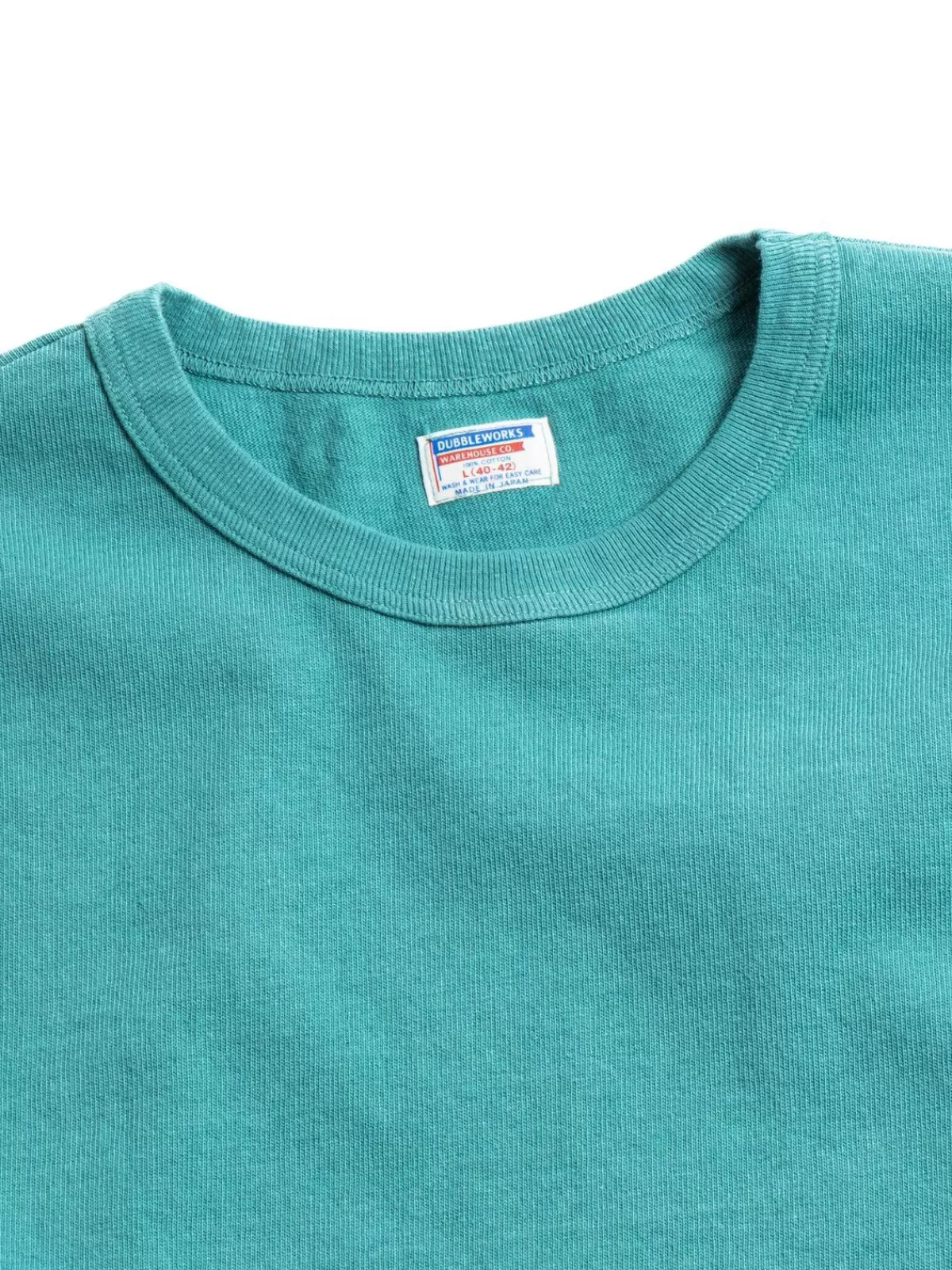 Lot.58001 H.W. L/S Tee Pigment Dye Turquoise^DUBBLE WORKS Clearance