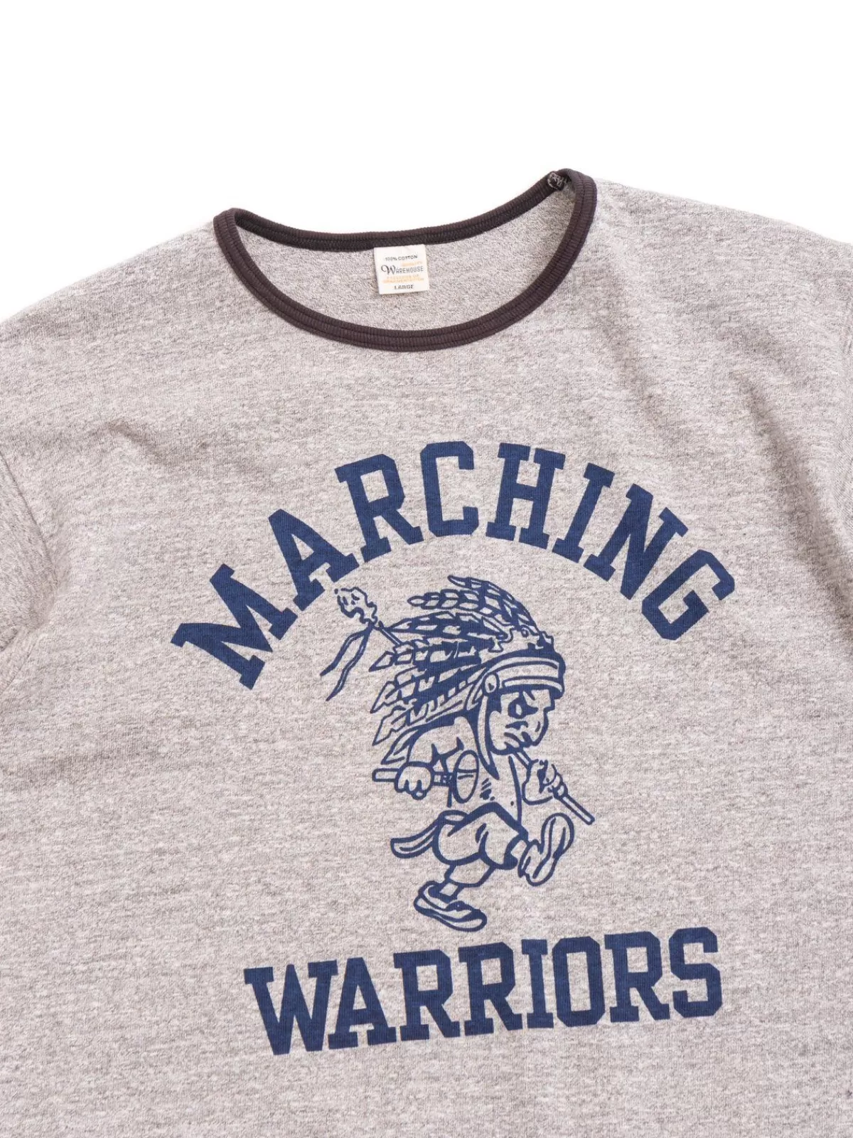 Lot 4059 Ringer T Shirt Marching Heather Gray^Warehouse & Co Sale