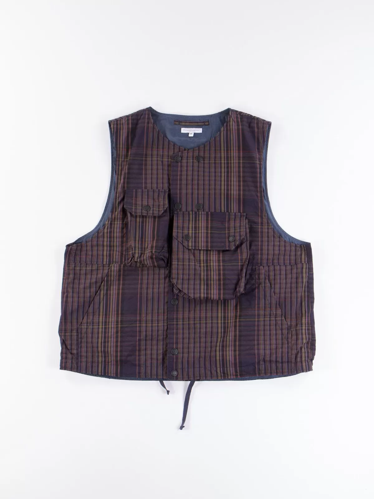 Multi Color Nyco Plaid Cover Vest^Engineered Garments Best