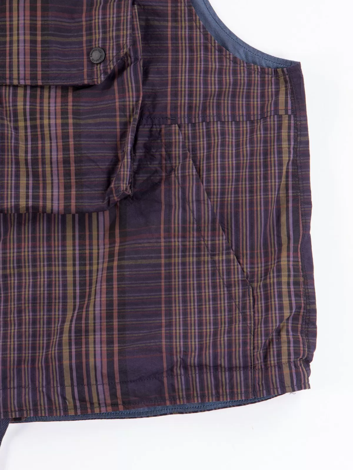 Multi Color Nyco Plaid Cover Vest^Engineered Garments Best