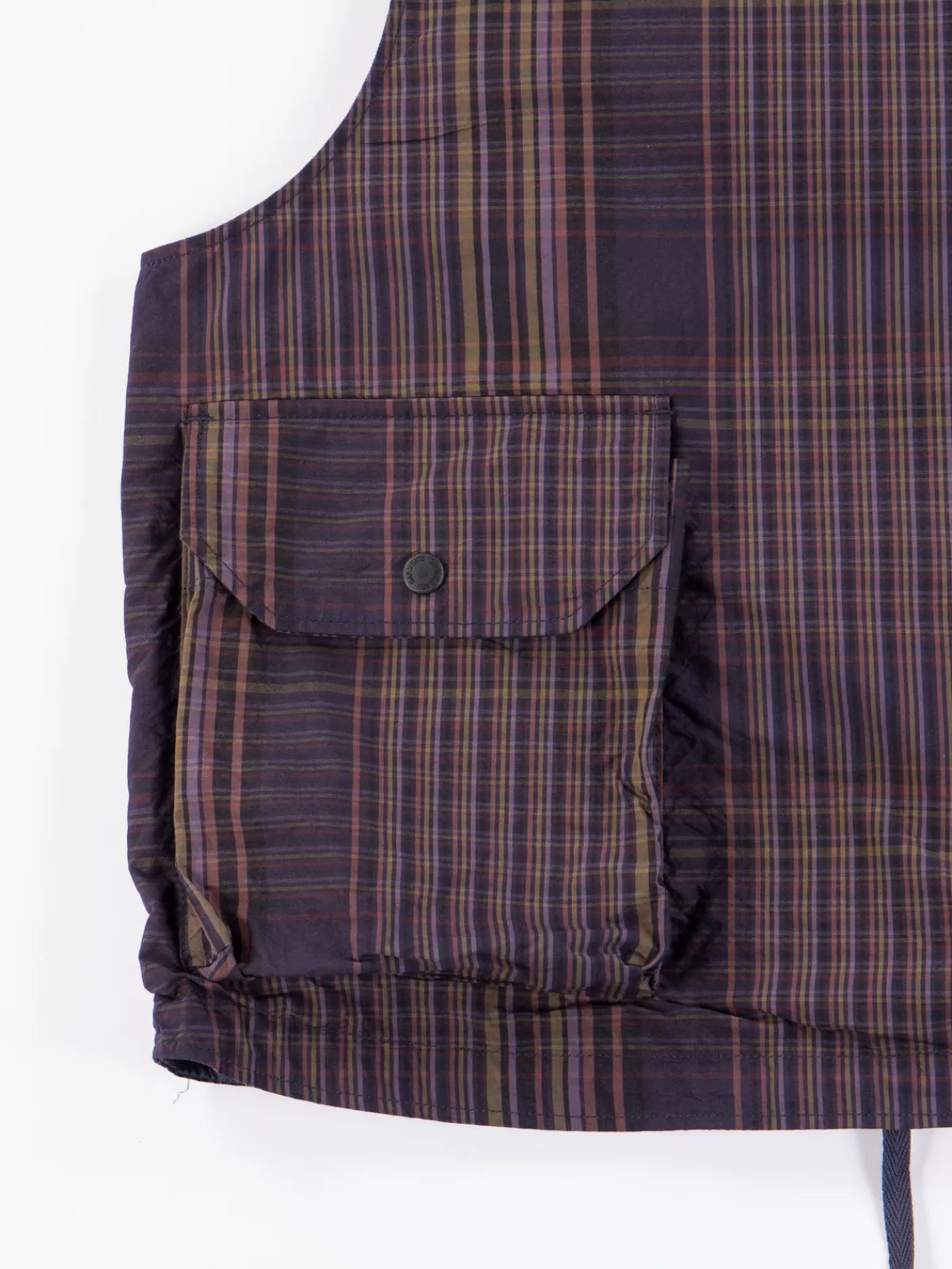 Multi Color Nyco Plaid Cover Vest^Engineered Garments Best