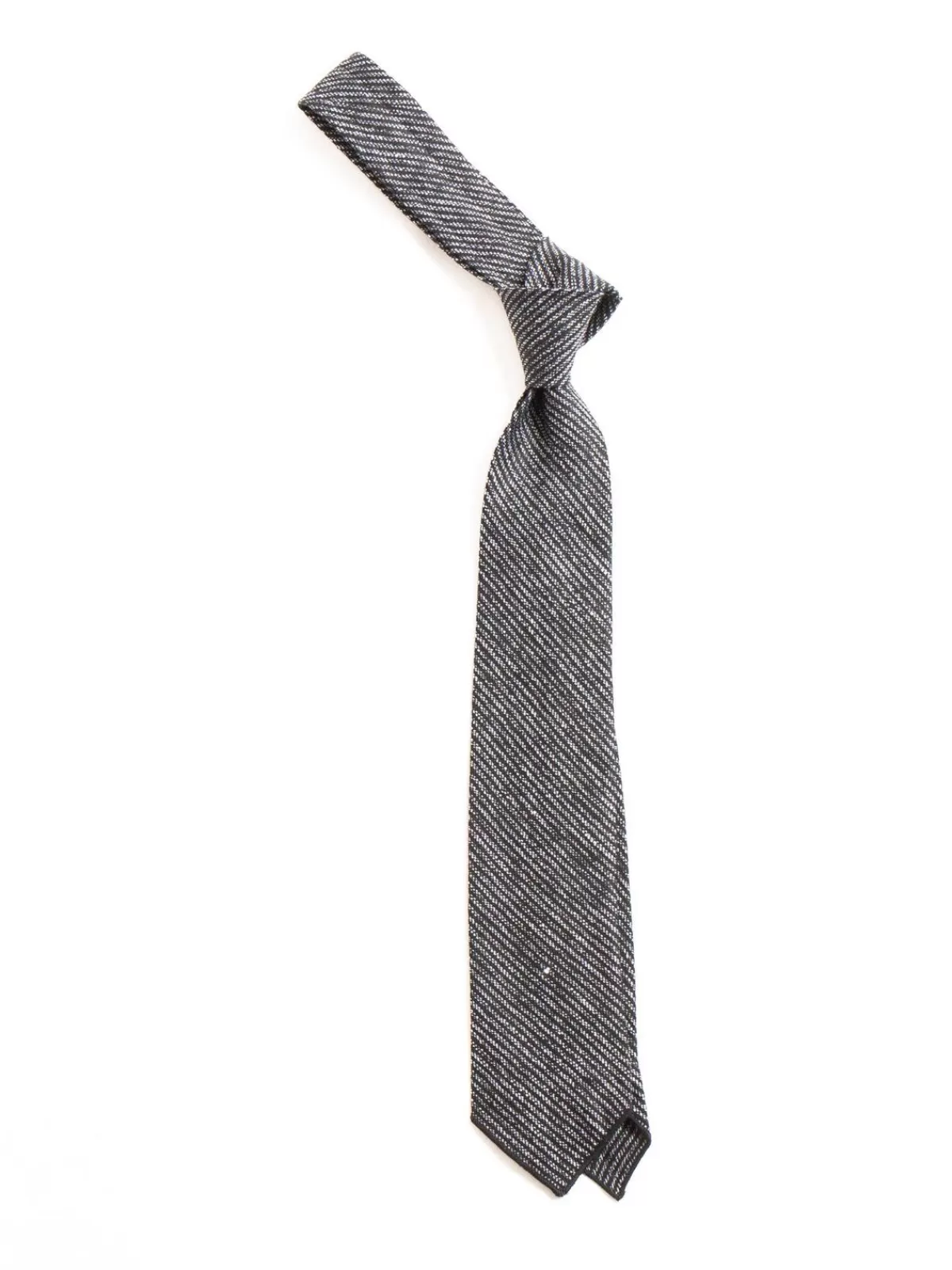 Neck Tie Black/Gray Linen Stripe^Engineered Garments Best Sale