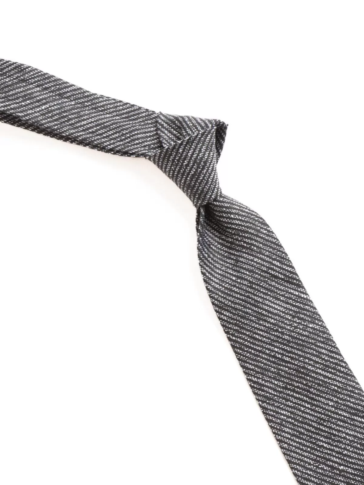 Neck Tie Black/Gray Linen Stripe^Engineered Garments Best Sale