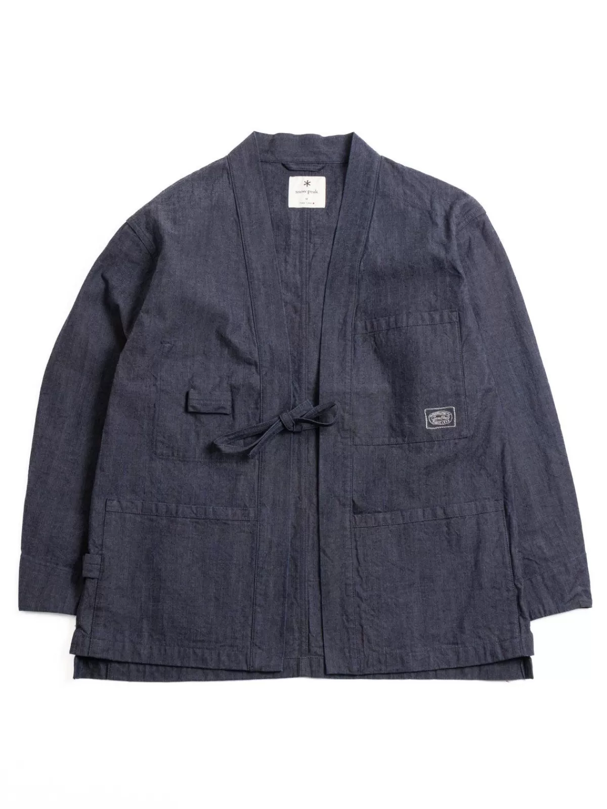 Organic Cotton Canvas Noragi Jacket Indigo^SNOW PEAK APPAREL Cheap