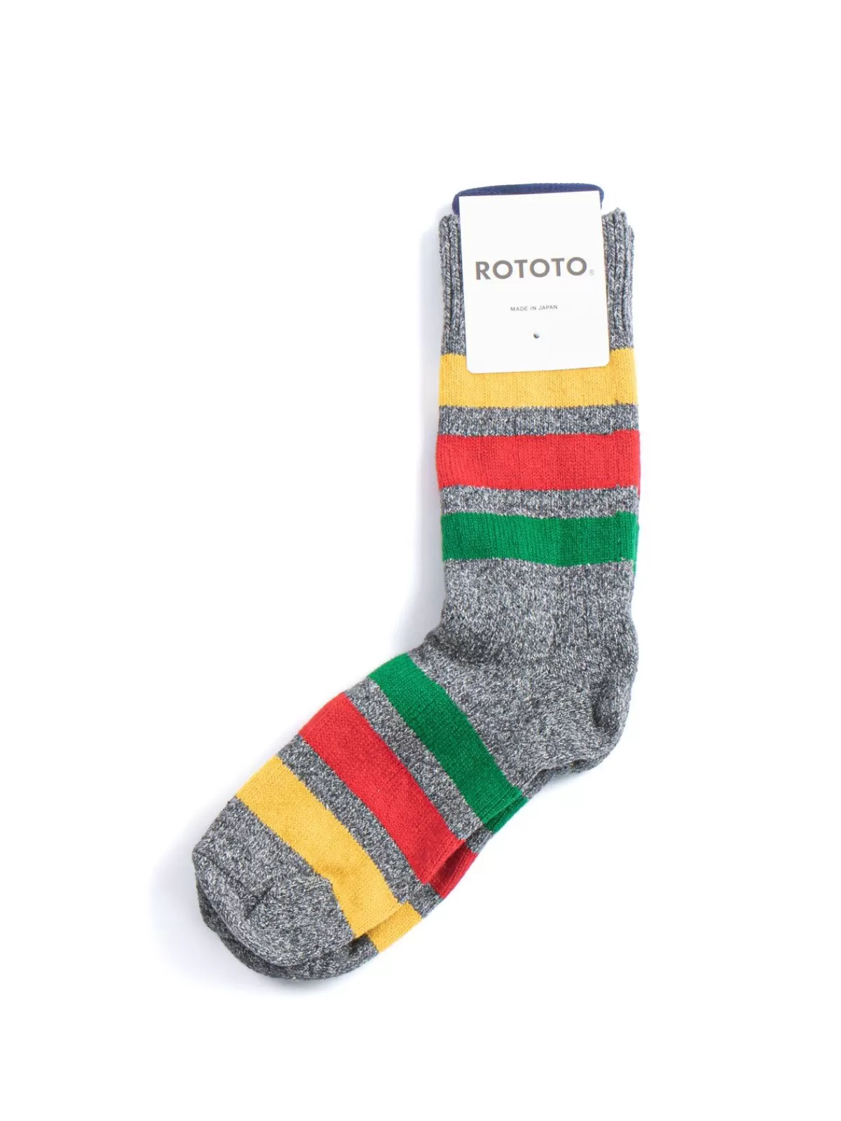 Park Stripe Crew Socks Charcoal^RoToTo Hot