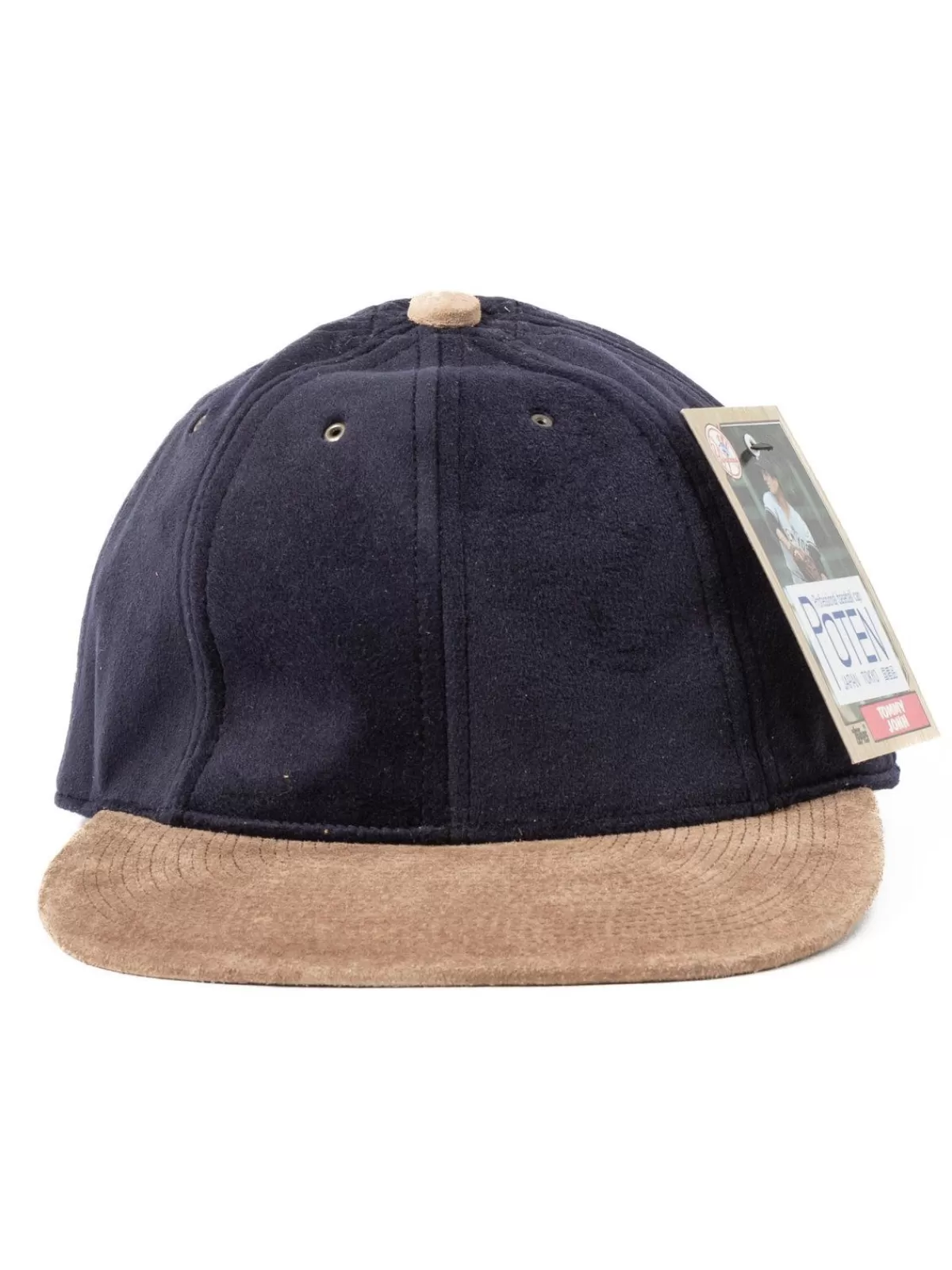 Pig Suede 2 Tone Navy Baseball Cap^Poten Best