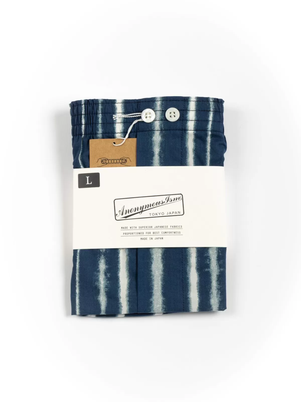 Striped Bleached Print Boxer Blue^Anonymous Ism Store