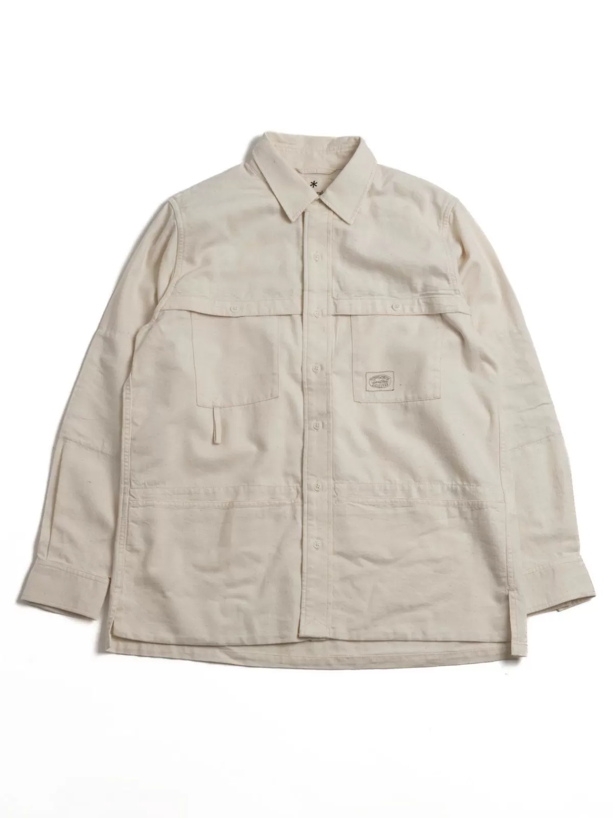 Takibi Light Denim Utility Shirt Ecru^SNOW PEAK APPAREL Shop