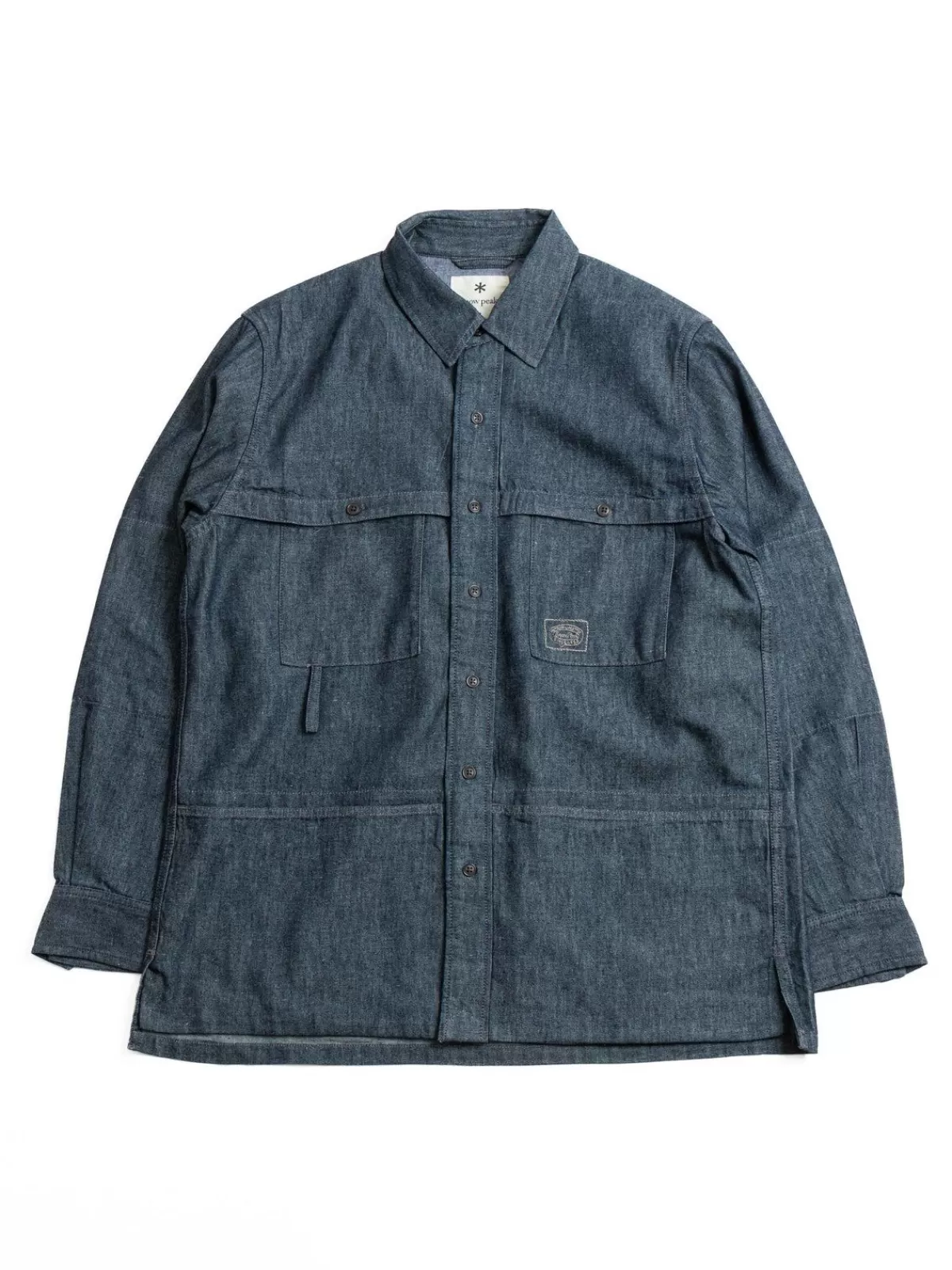 Takibi Light Denim Utility Shirt Indigo^SNOW PEAK APPAREL Clearance