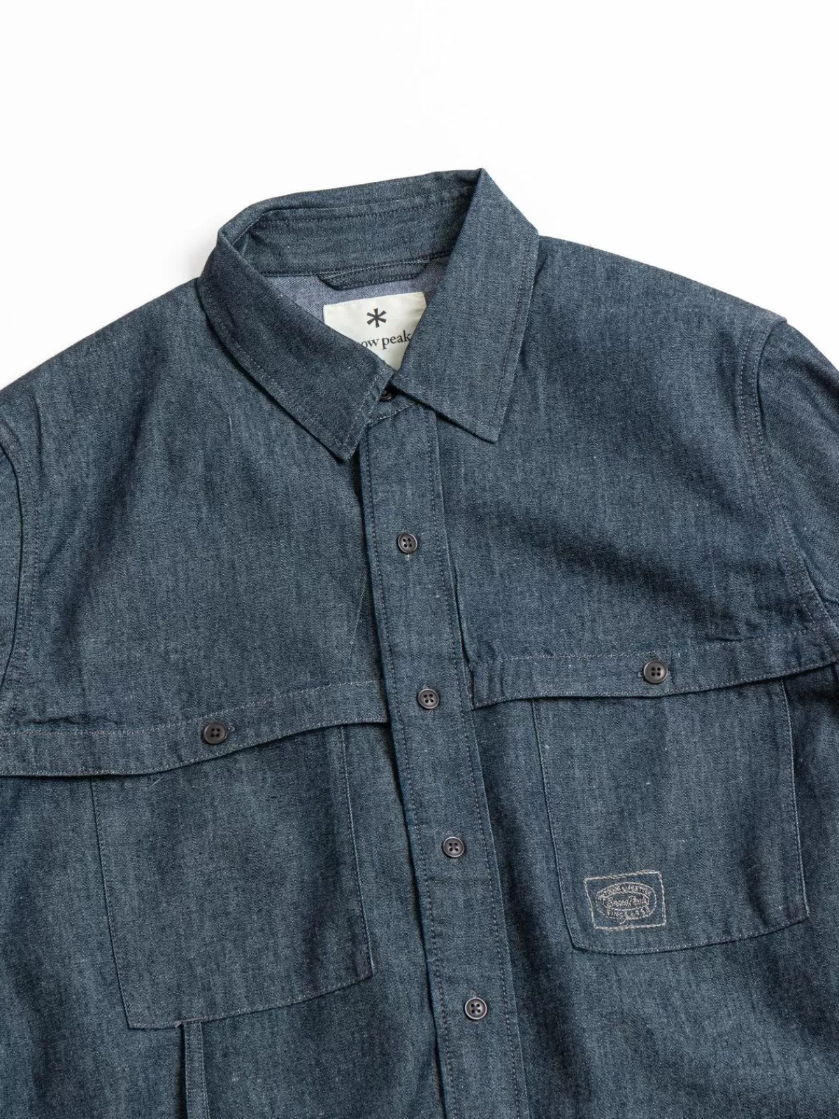 Takibi Light Denim Utility Shirt Indigo^SNOW PEAK APPAREL Clearance