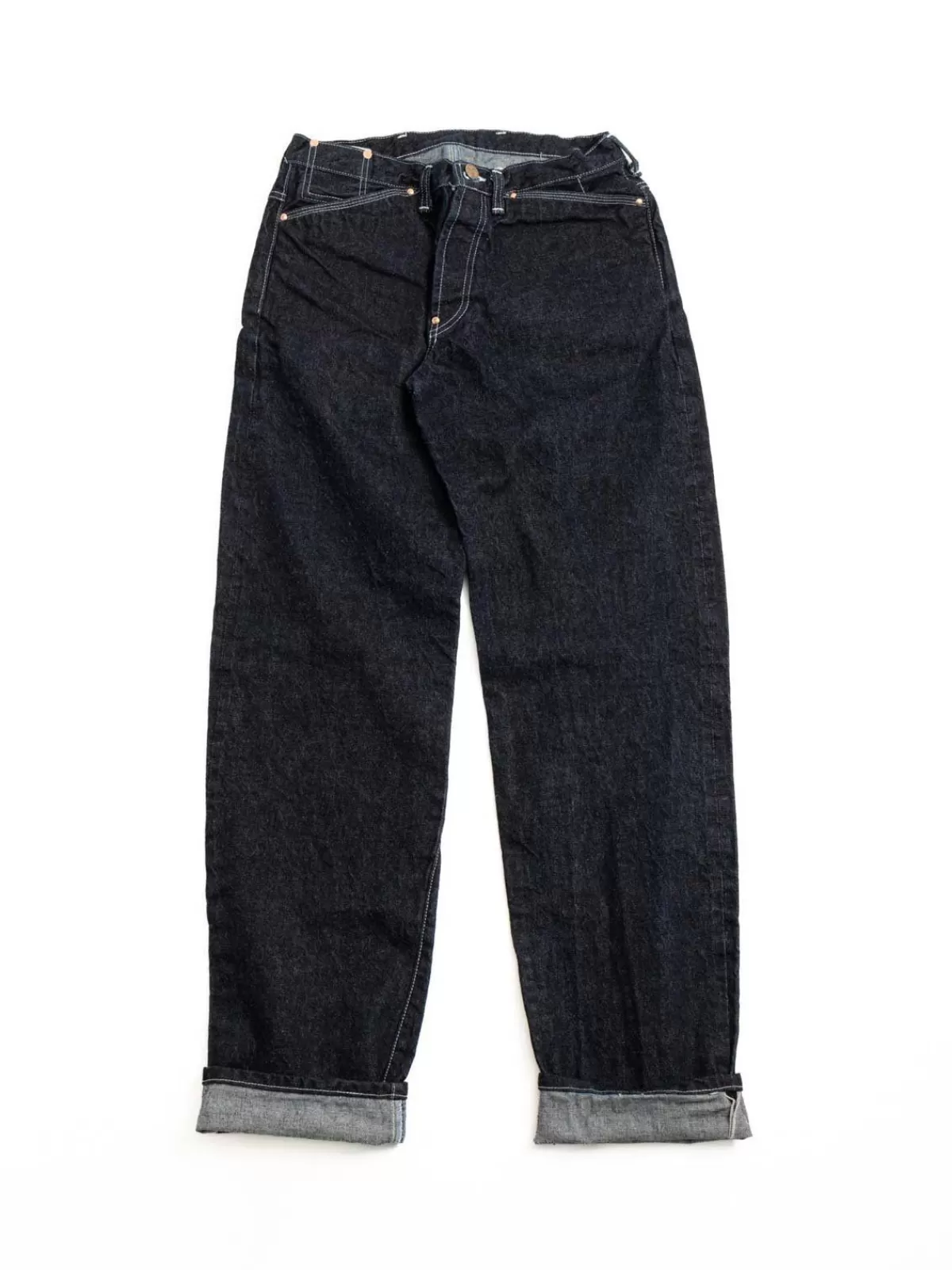 Type 130 Tapered Hemp Wool Cotton Bull Denim Achilles' Heel Indigo Dyed^Tender Co Clearance