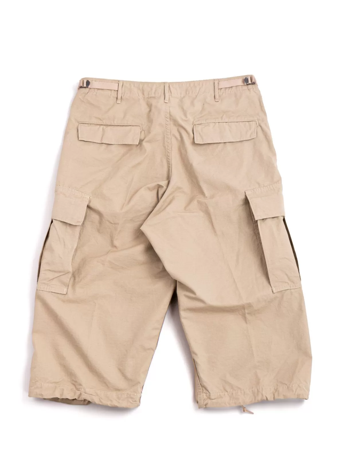 Vintage Fit 6 Pocket Cargo Shorts Ripstop Beige^orSlow oddments Online